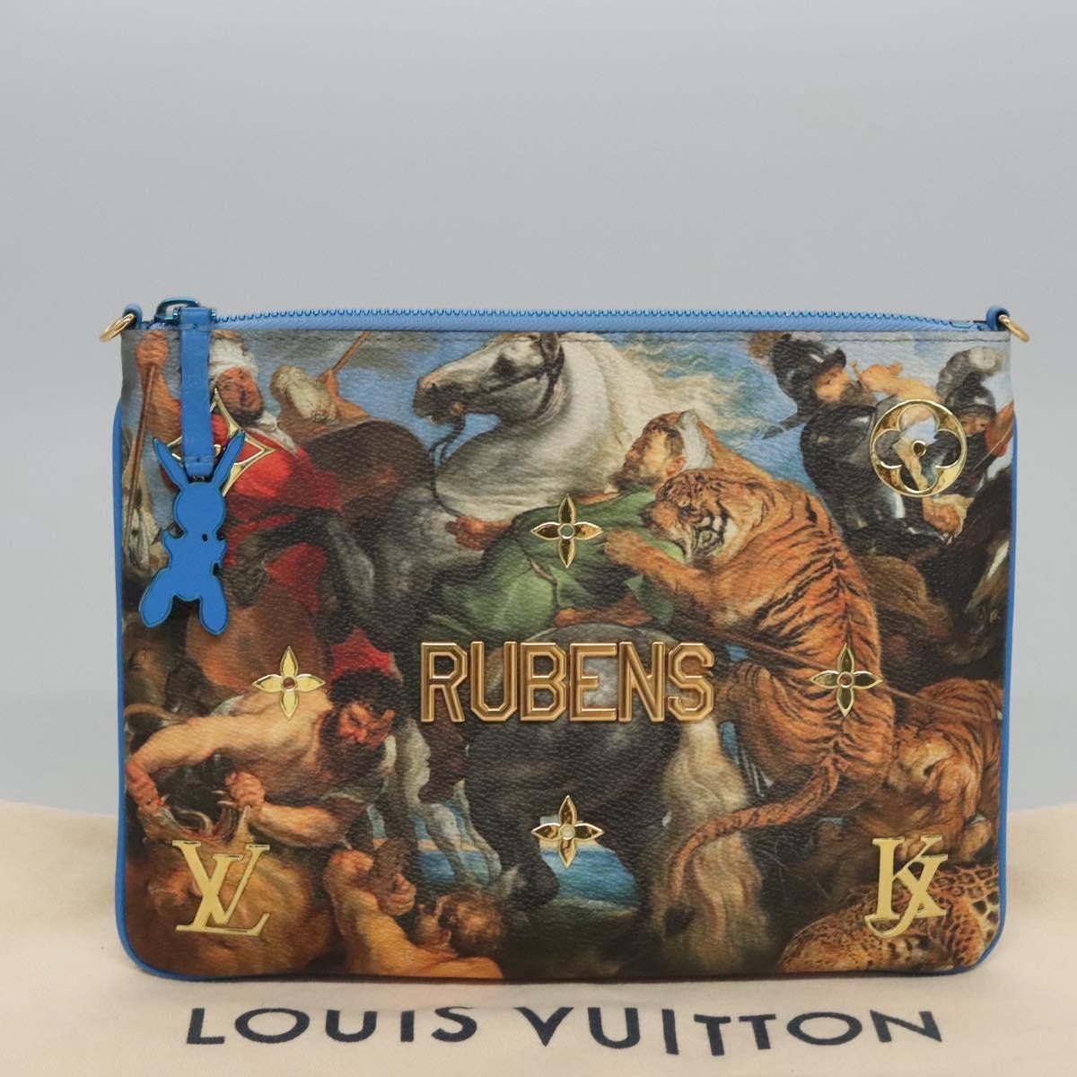 Louis Vuitton Louis Vuitton Pochette Clutch Limited Edition Jeff Koons Rubens Print Canvas Size ONE SIZE - 12 Thumbnail