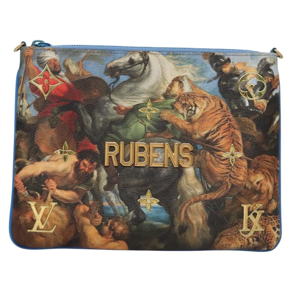 Louis Vuitton Louis Vuitton Pochette Clutch Limited Edition Jeff Koons Rubens Print Canvas Size ONE SIZE - 13 Thumbnail
