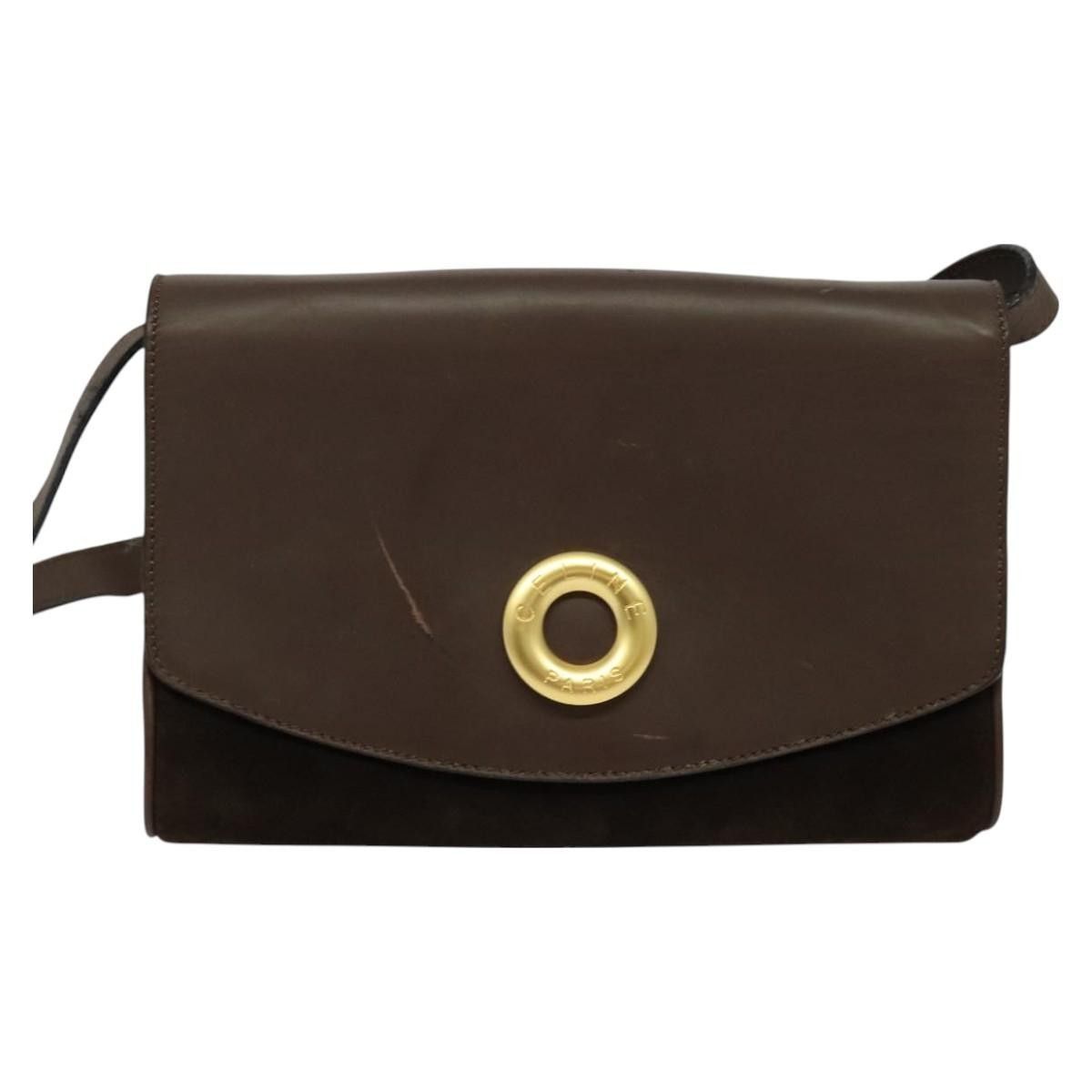 Celine Celine Circle logo Suede and Leather Size ONE SIZE - 18 Thumbnail