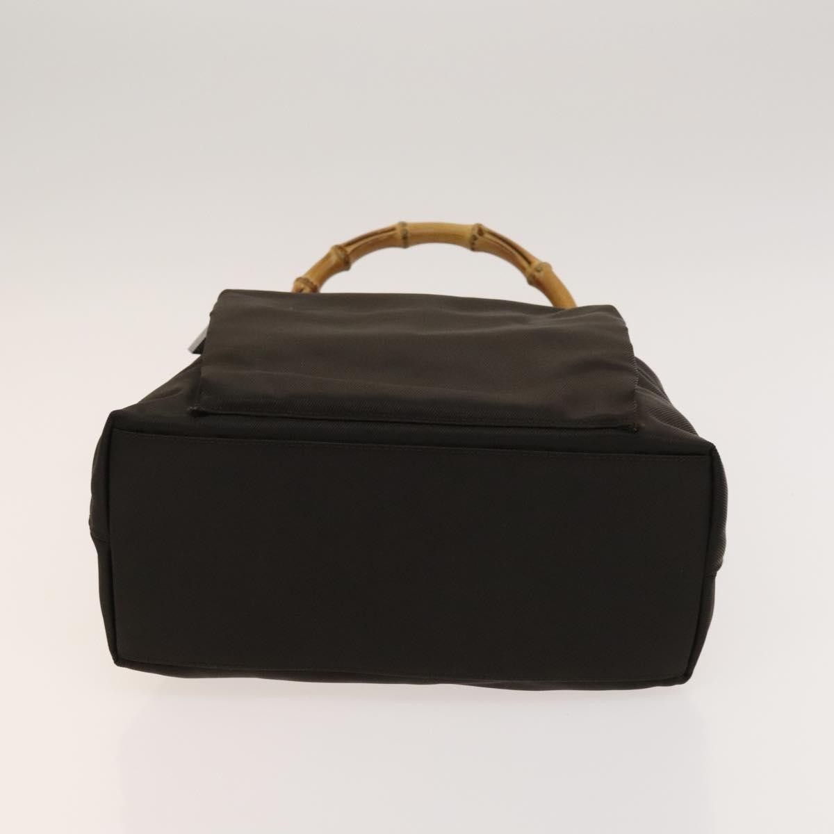Gucci Gucci Vintage Bamboo Handle Bag Nylon Size ONE SIZE - 16 Thumbnail