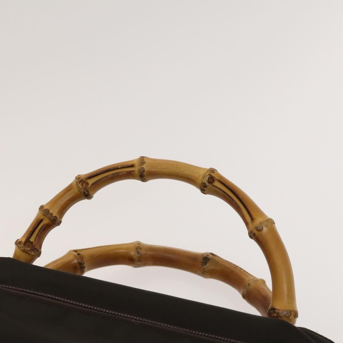 Gucci Gucci Vintage Bamboo Handle Bag Nylon Size ONE SIZE - 20 Thumbnail