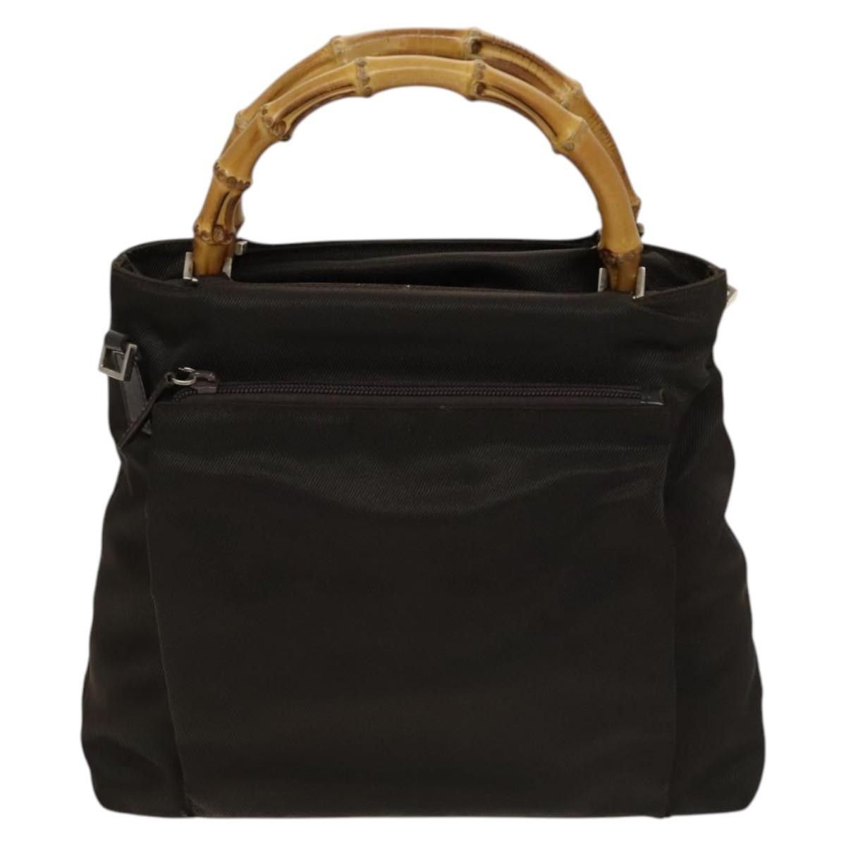 Gucci Gucci Vintage Bamboo Handle Bag Nylon Size ONE SIZE - 19 Thumbnail