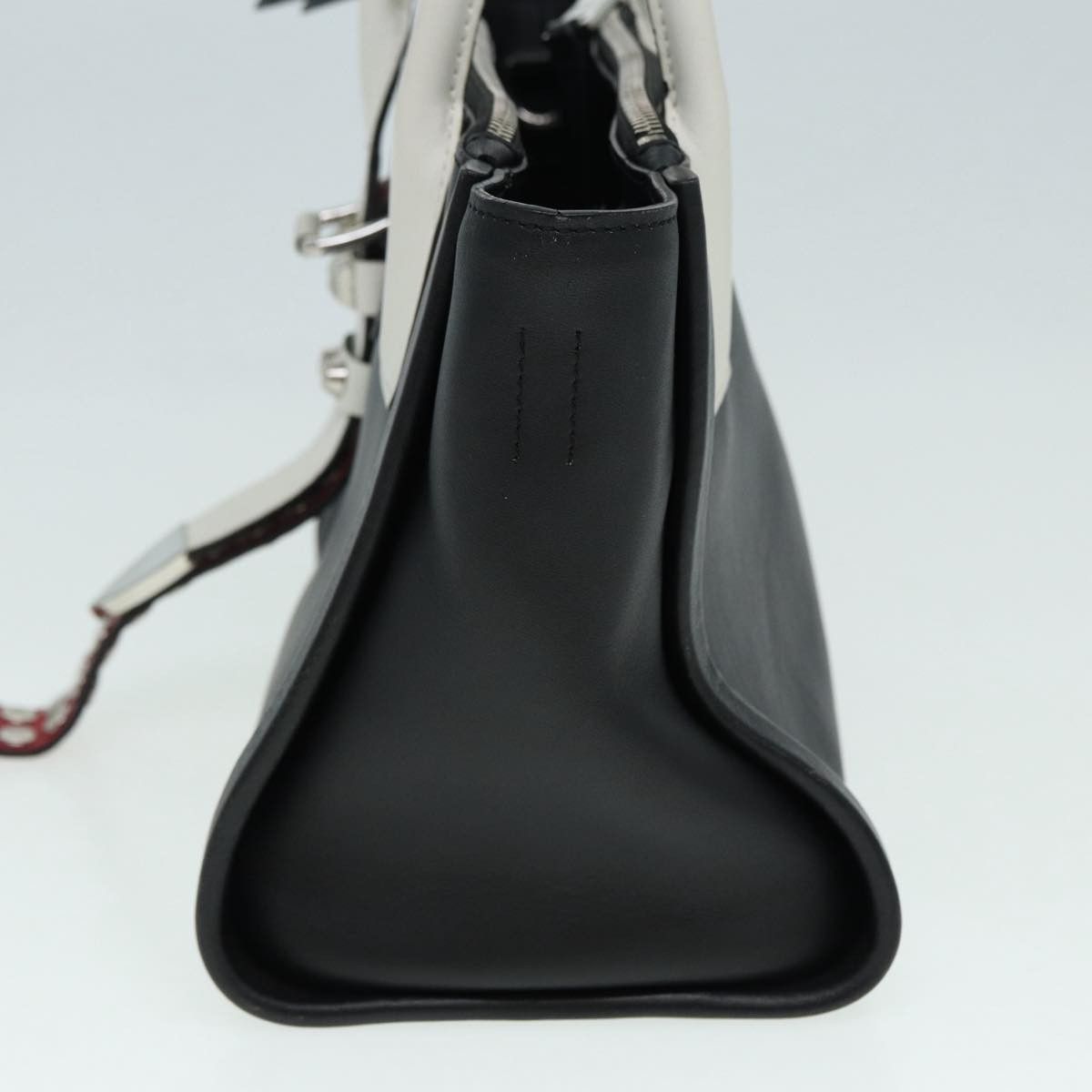 Prada Prada Belted Concept Double Zip Tote Calfskin Size ONE SIZE - 3 Thumbnail