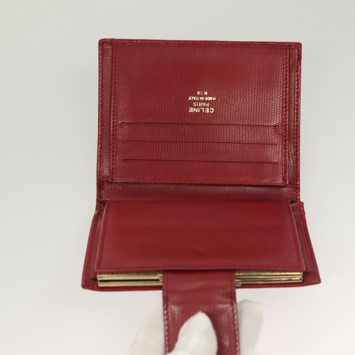 Celine Celine Circle Logo Compact Wallet Leather Size ONE SIZE - 6 Thumbnail