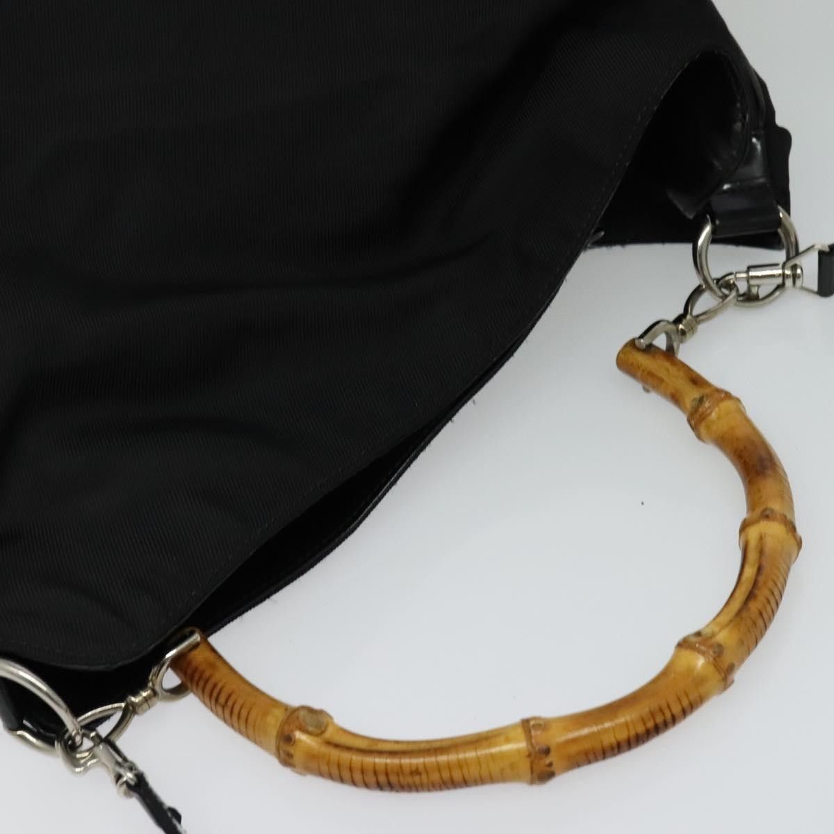 Gucci Gucci Vintage Bamboo Shoulder Bag Nylon Size ONE SIZE - 8 Thumbnail