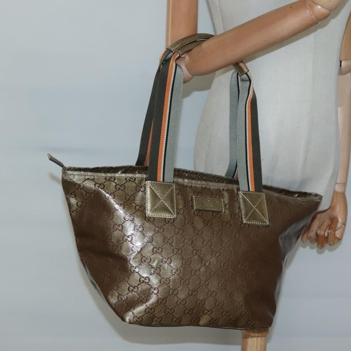Gucci Gucci Web Zip Tote GG Canvas Size ONE SIZE - 14 Thumbnail