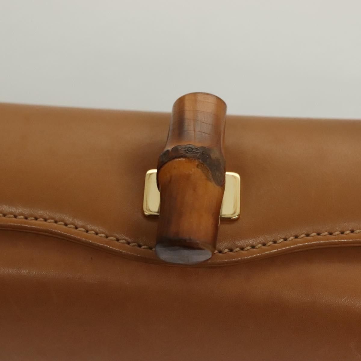 Gucci Gucci Vintage Convertible Bamboo Box Crossbody Bag Leather Size ONE SIZE - 19 Thumbnail