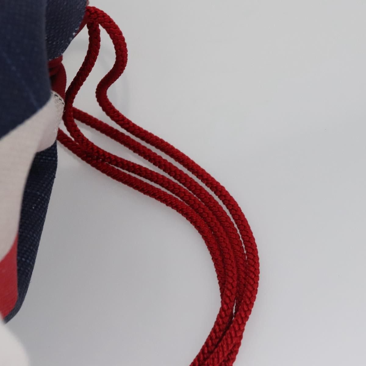 Gucci Gucci Logo Drawstring Backpack Striped Canvas Size ONE SIZE - 16 Thumbnail
