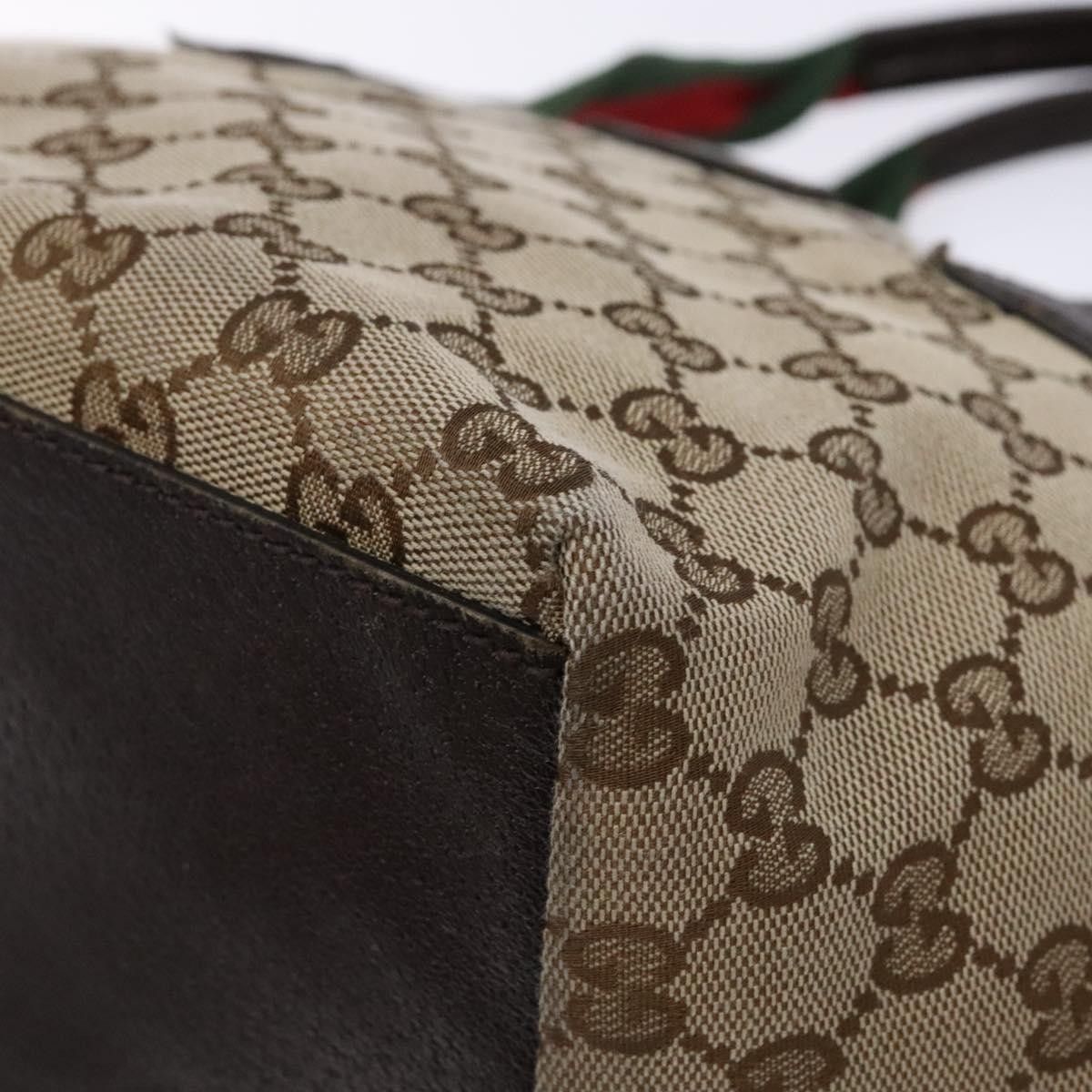 Gucci Gucci Web Zip Tote GG Canvas Size ONE SIZE - 9 Thumbnail