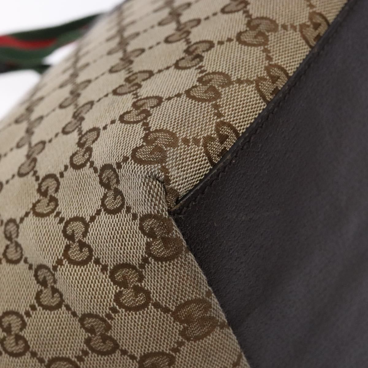 Gucci Gucci Web Zip Tote GG Canvas Size ONE SIZE - 11 Thumbnail