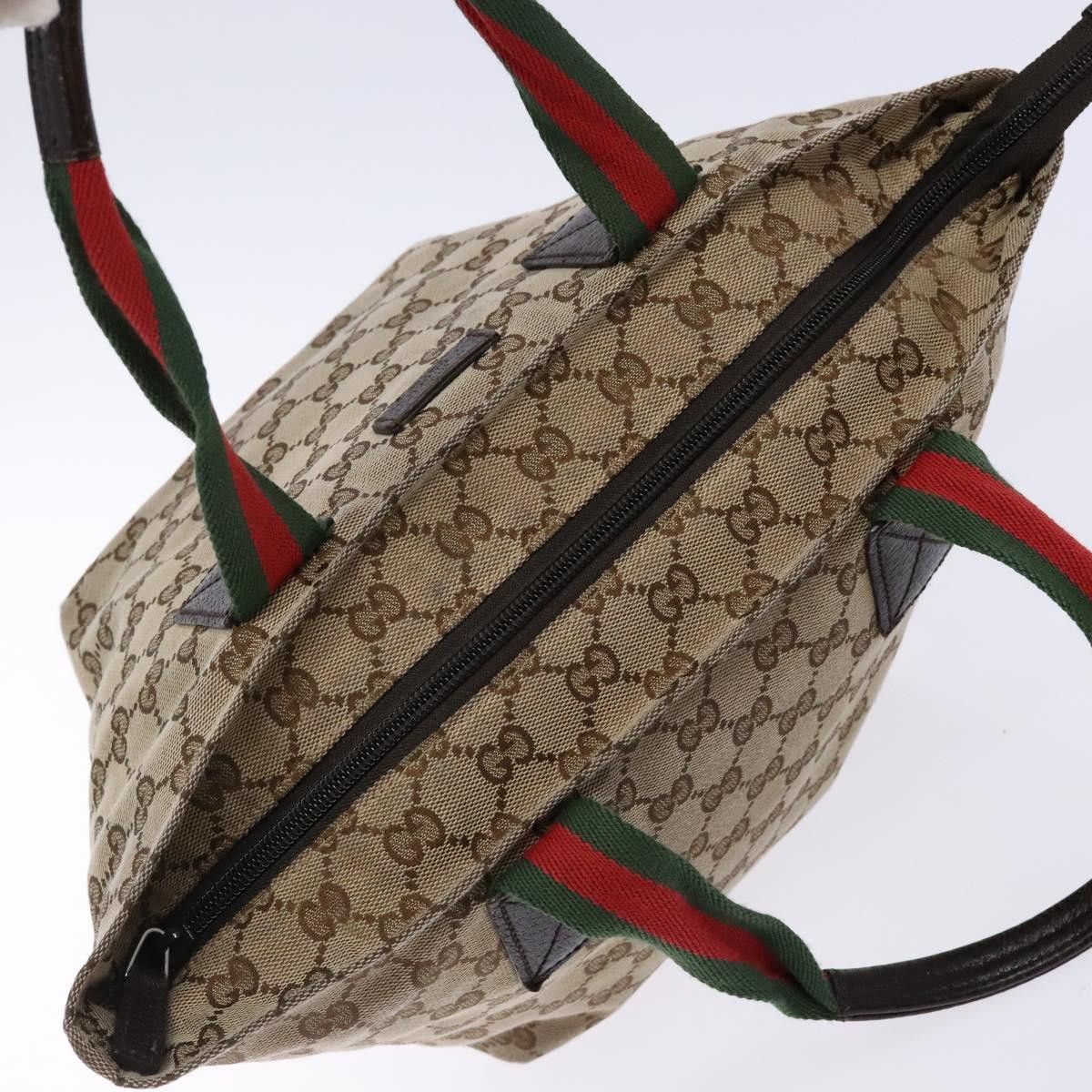 Gucci Gucci Web Zip Tote GG Canvas Size ONE SIZE - 16 Thumbnail