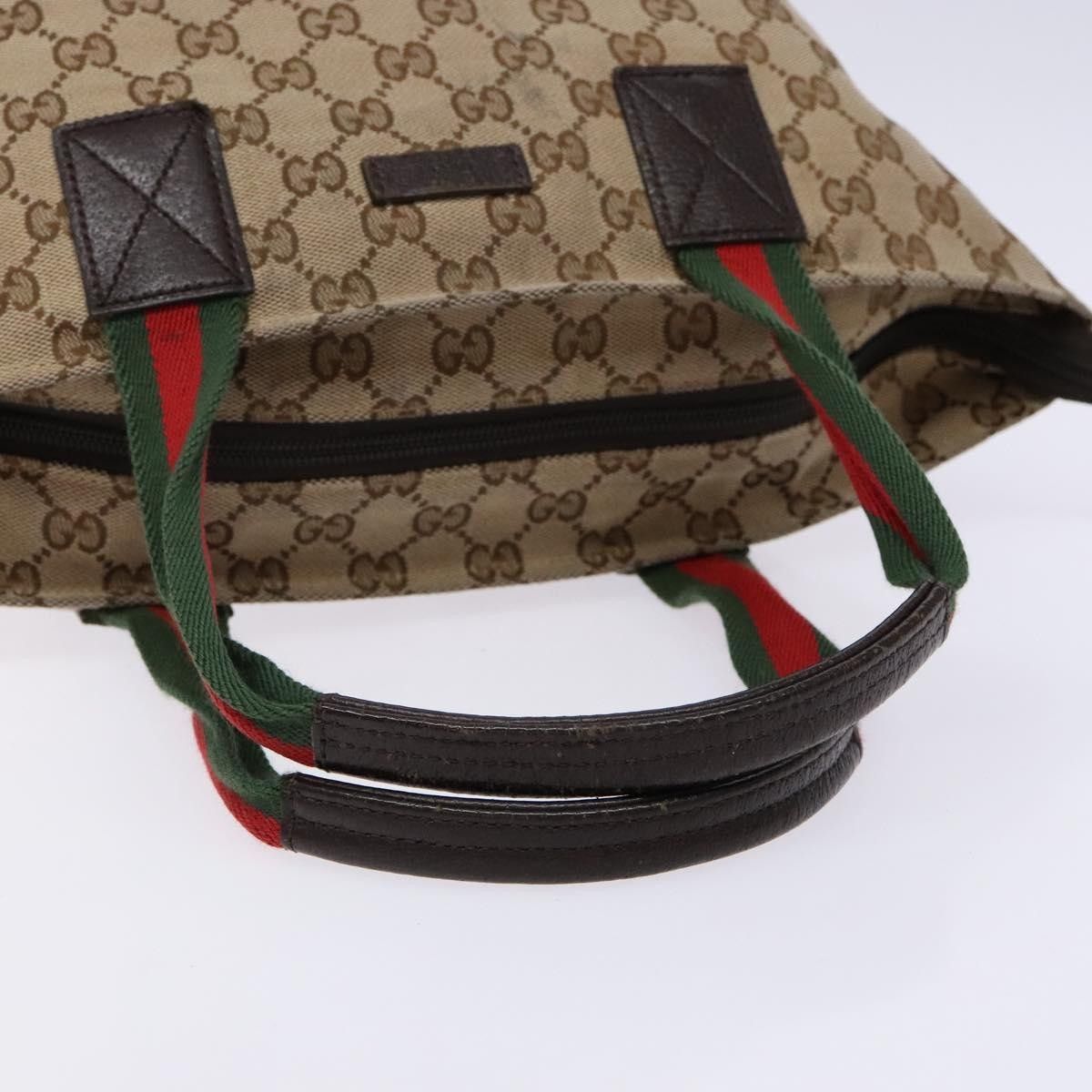 Gucci Gucci Web Zip Tote GG Canvas Size ONE SIZE - 8 Thumbnail