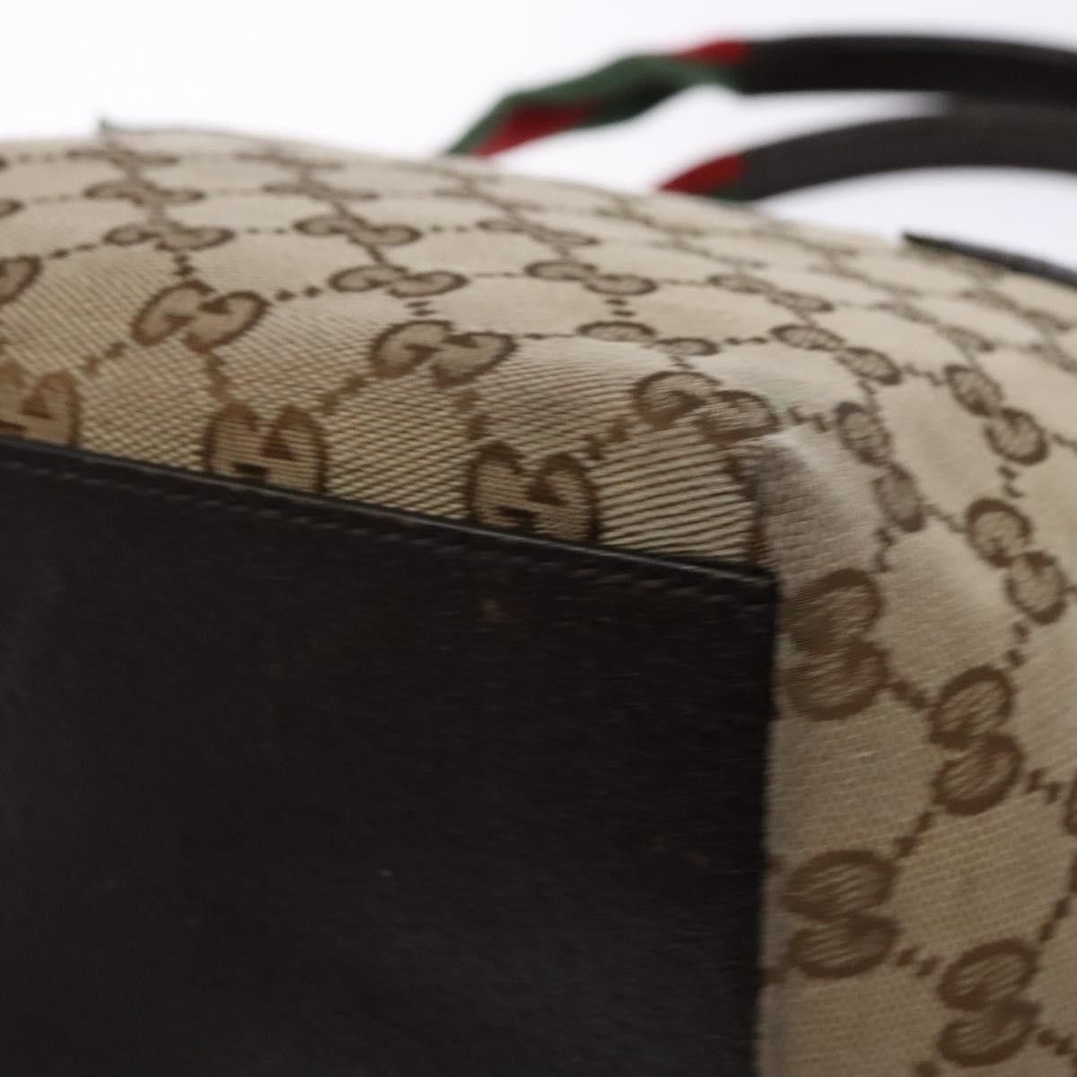 Gucci Gucci Web Zip Tote GG Canvas Size ONE SIZE - 10 Thumbnail