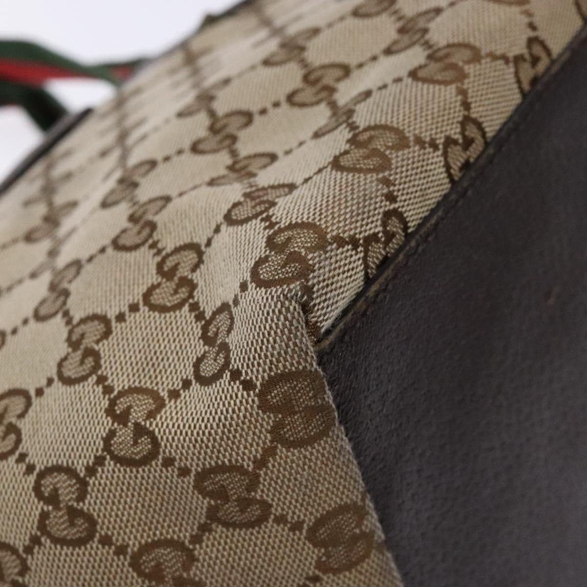 Gucci Gucci Web Zip Tote GG Canvas Size ONE SIZE - 12 Thumbnail