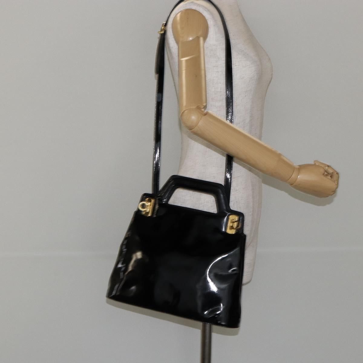 Salvatore Ferragamo Salvatore Ferragamo Wanda Patent Leather Size ONE SIZE - 13 Thumbnail