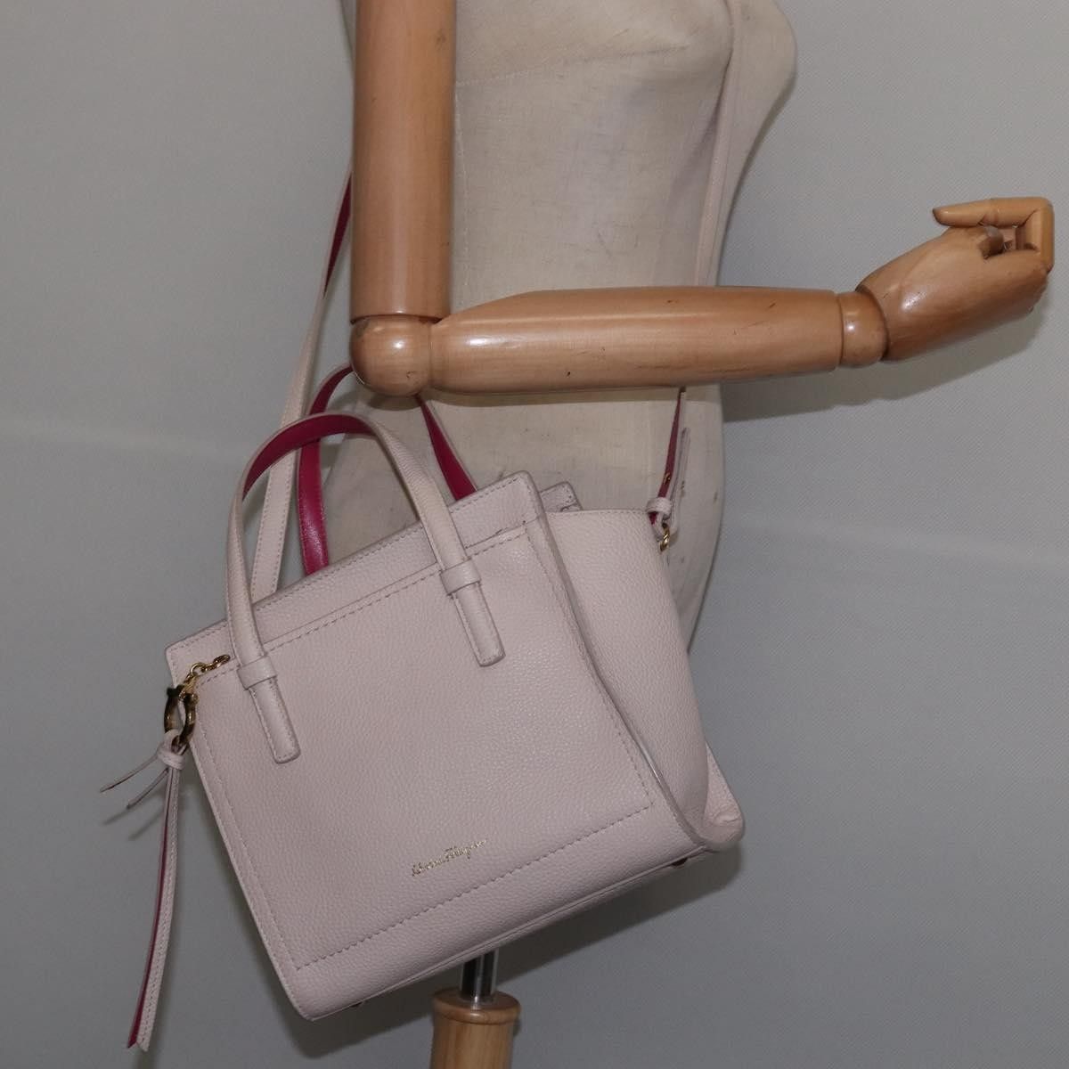 Salvatore Ferragamo Salvatore Ferragamo Amy Tote Pebbled Leather Size ONE SIZE - 13 Thumbnail