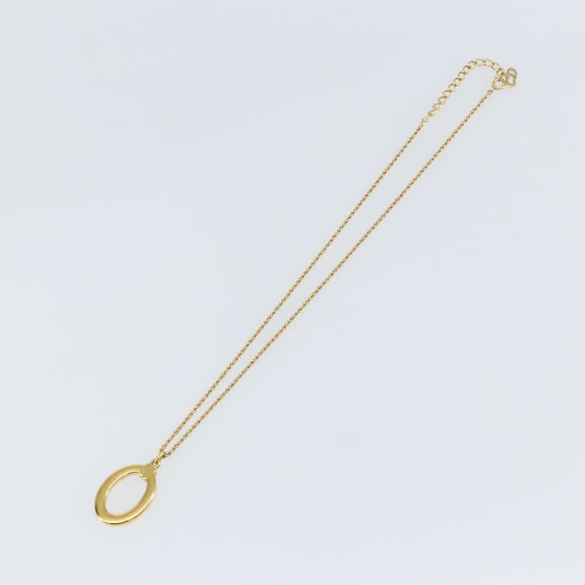 Dior Christian Dior Vintage Logo Round Pendant Necklace Metal Size ONE SIZE - 9 Thumbnail