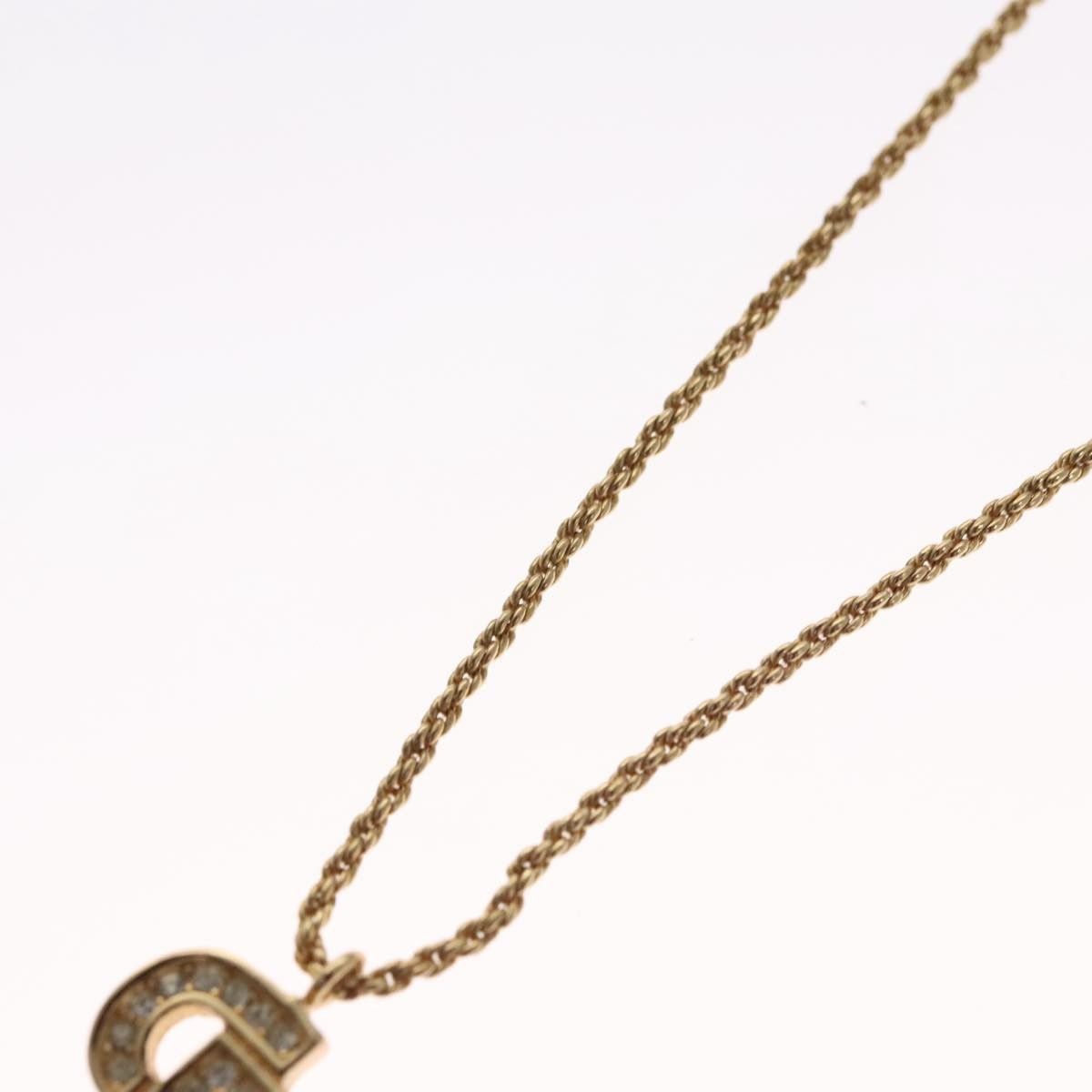 Dior Christian Dior CD Pendant Necklace Metal and Crystals Size ONE SIZE - 4 Thumbnail