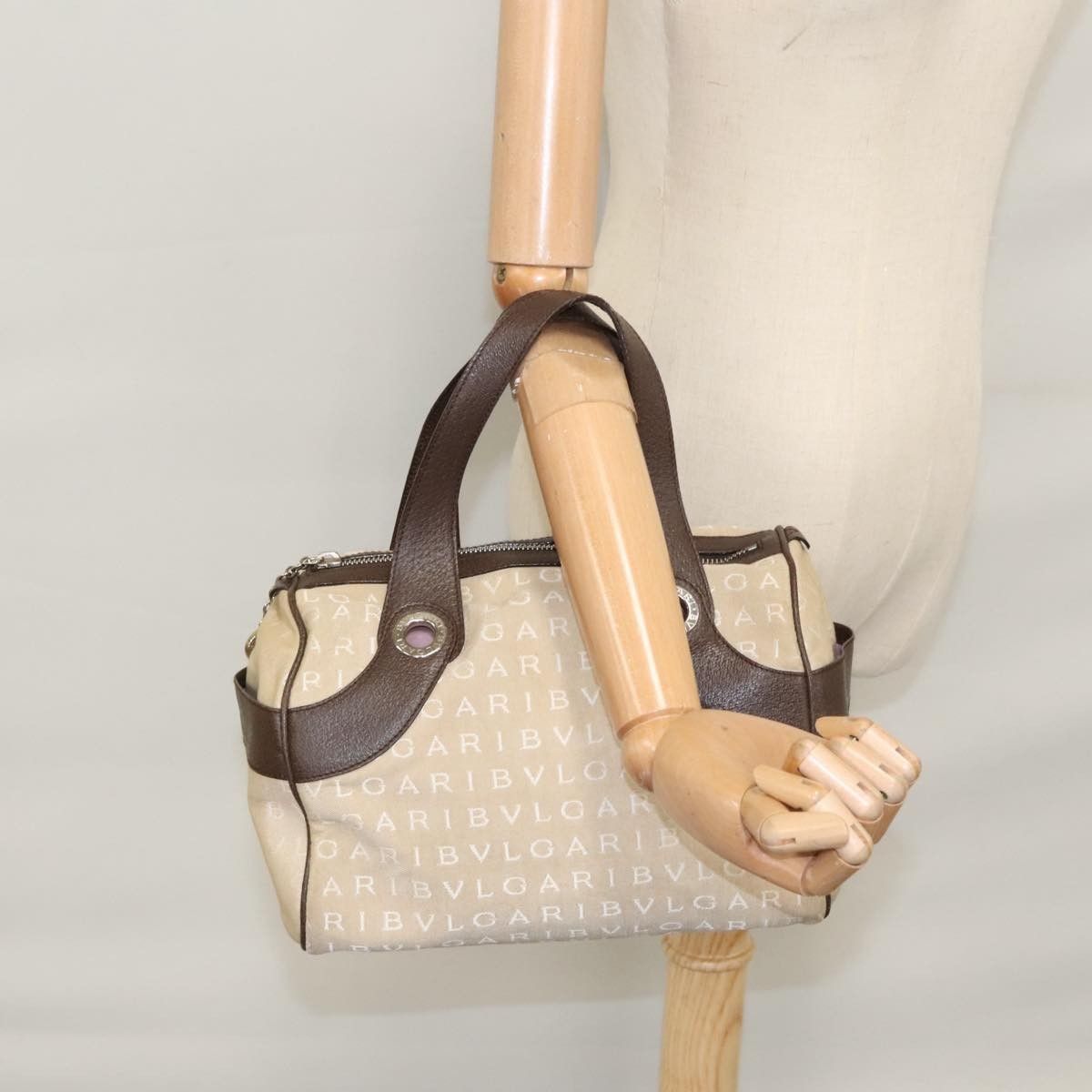 Bvlgari Bvlgari B.Zero1 Logomania Bag Canvas with Leather Size ONE SIZE - 14 Thumbnail