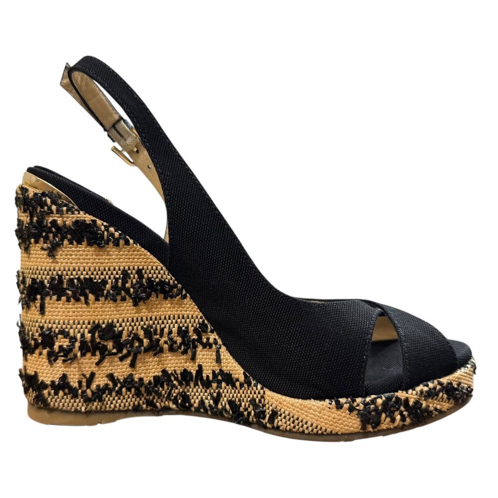 Jimmy Choo Jimmy Choo Jimmy Choo Wedge Sandals Leather Shoes DUTY FREE for USA Size ONE SIZE - 5 Thumbnail
