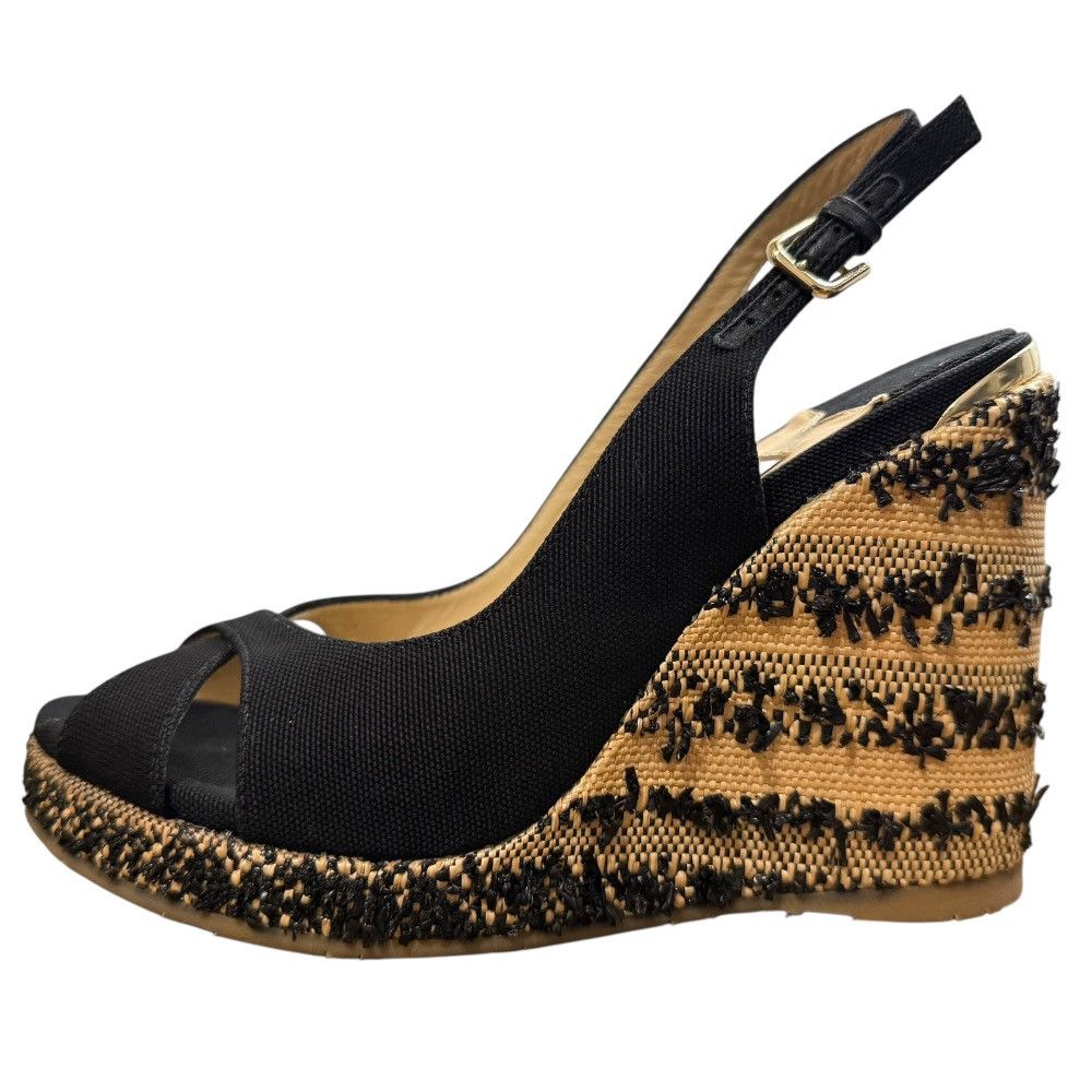 Jimmy Choo Jimmy Choo Jimmy Choo Wedge Sandals Leather Shoes DUTY FREE for USA Size ONE SIZE - 4 Thumbnail