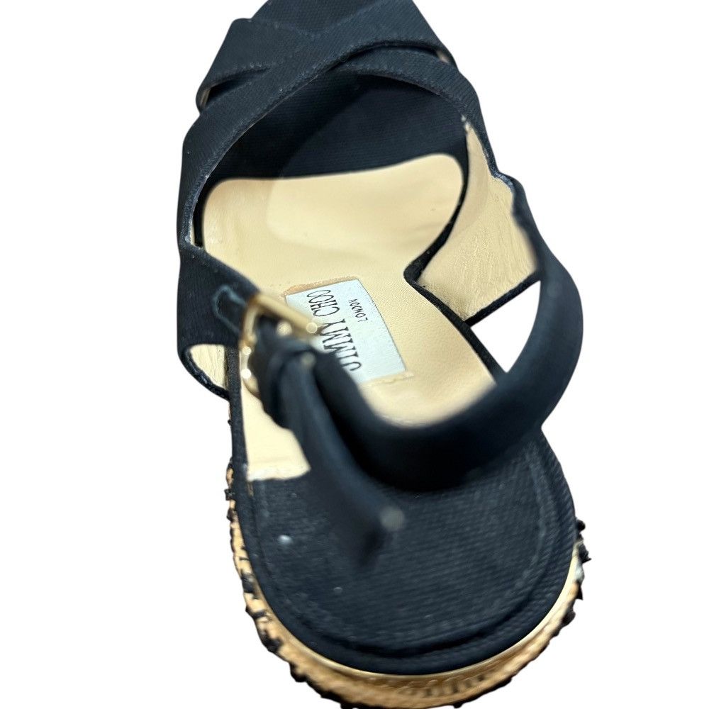 Jimmy Choo Jimmy Choo Jimmy Choo Wedge Sandals Leather Shoes DUTY FREE for USA Size ONE SIZE - 10 Thumbnail