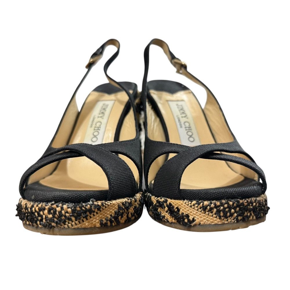 Jimmy Choo Jimmy Choo Jimmy Choo Wedge Sandals Leather Shoes DUTY FREE for USA Size ONE SIZE - 2 Thumbnail