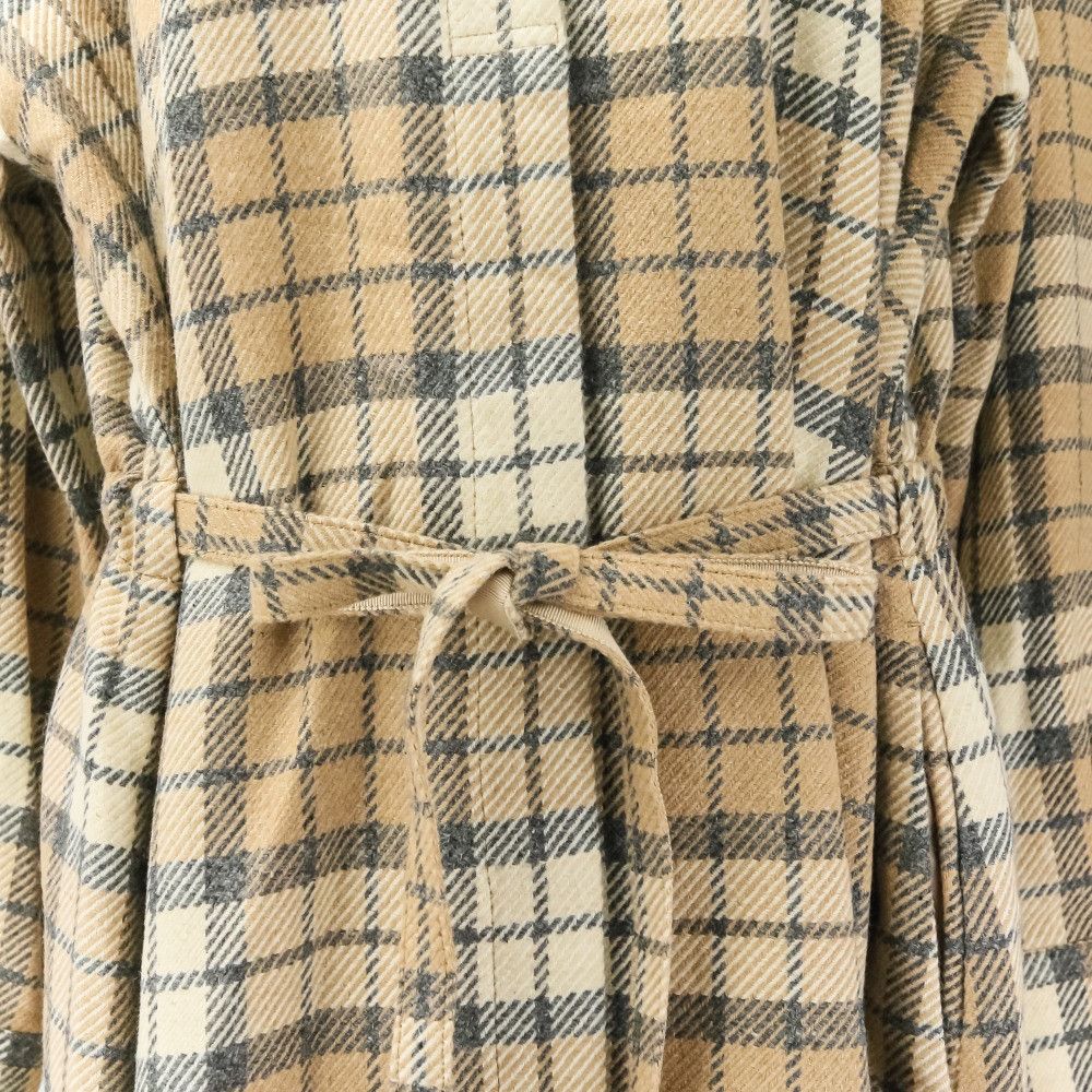 Other Other Drawer Alpaca Tartan Shirt Dress Natural Material Dresses 6526-299-1129 DUTY FREE for USA Size ONE SIZE - 9 Thumbnail