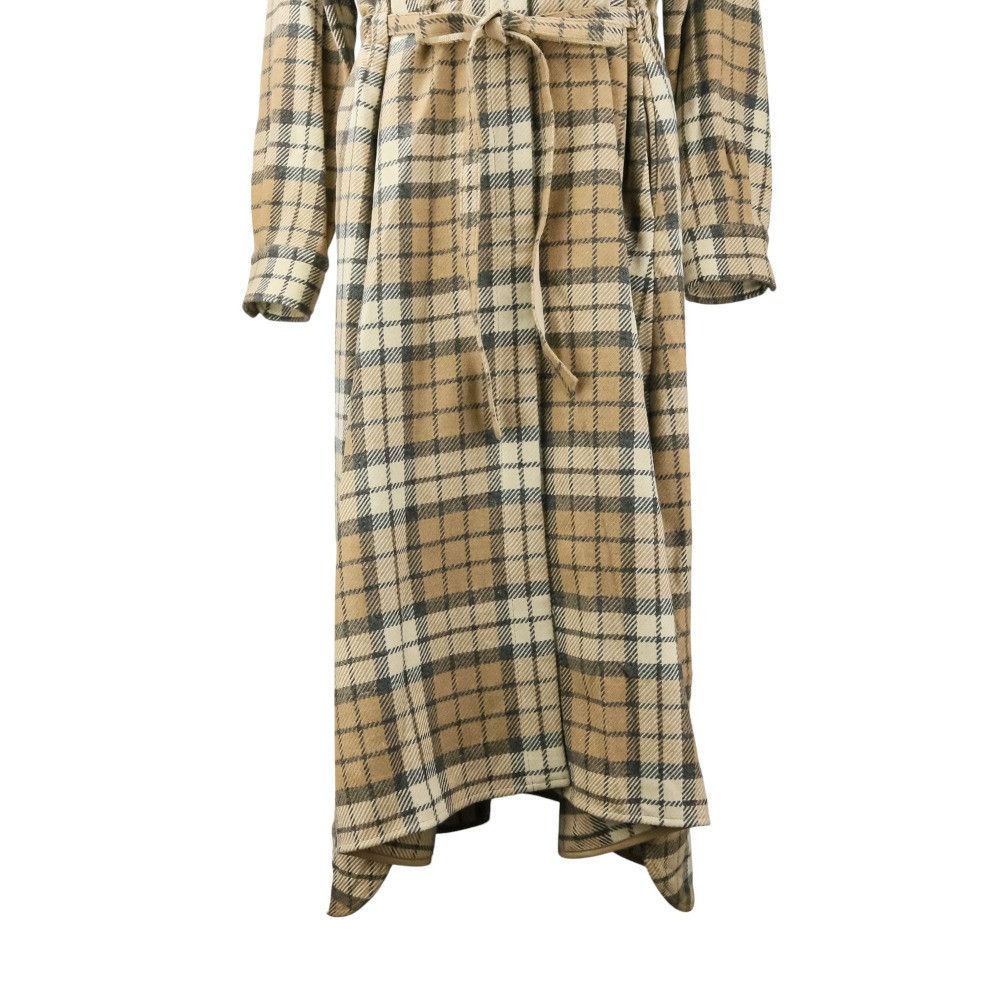Other Other Drawer Alpaca Tartan Shirt Dress Natural Material Dresses 6526-299-1129 DUTY FREE for USA Size ONE SIZE - 8 Thumbnail