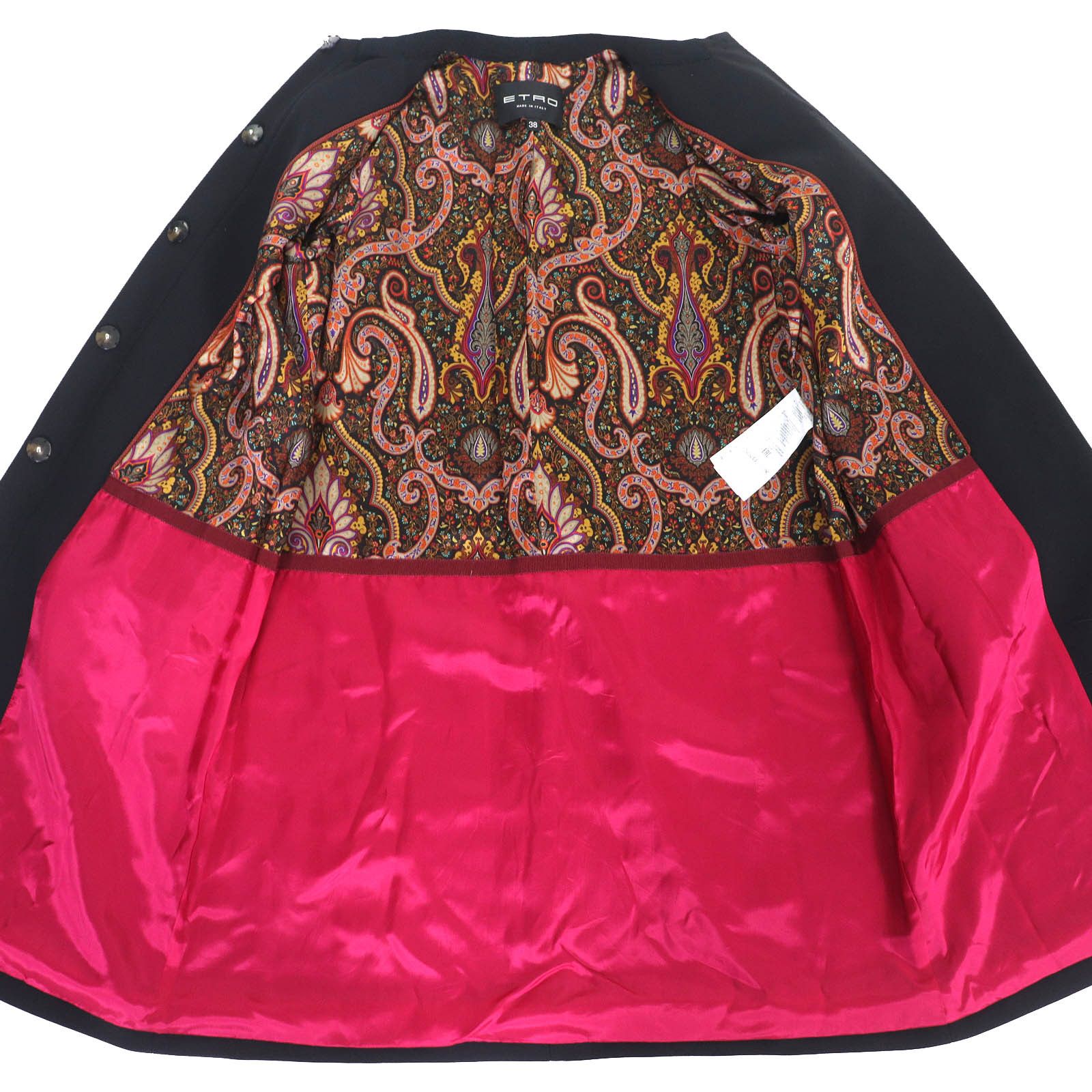 Other Other ETRO Wool Coat Leather Outerwear DUTY FREE for USA Size ONE SIZE - 4 Thumbnail