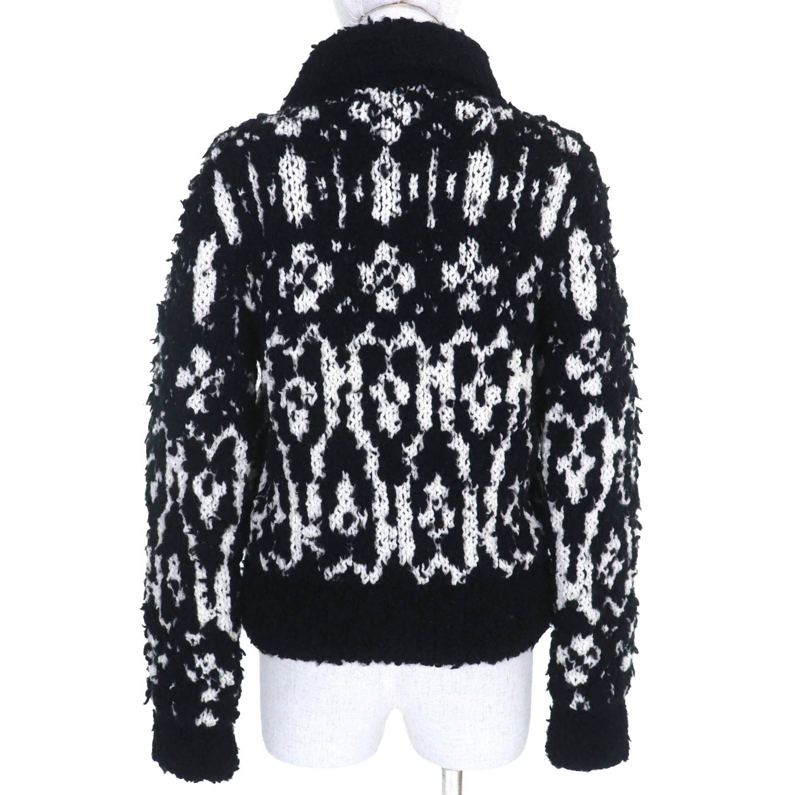Chanel Chanel Chanel COCO Mark Wool Knit Jacket Natural Material Outerwear P62173 DUTY FREE for USA Size ONE SIZE - 3 Thumbnail