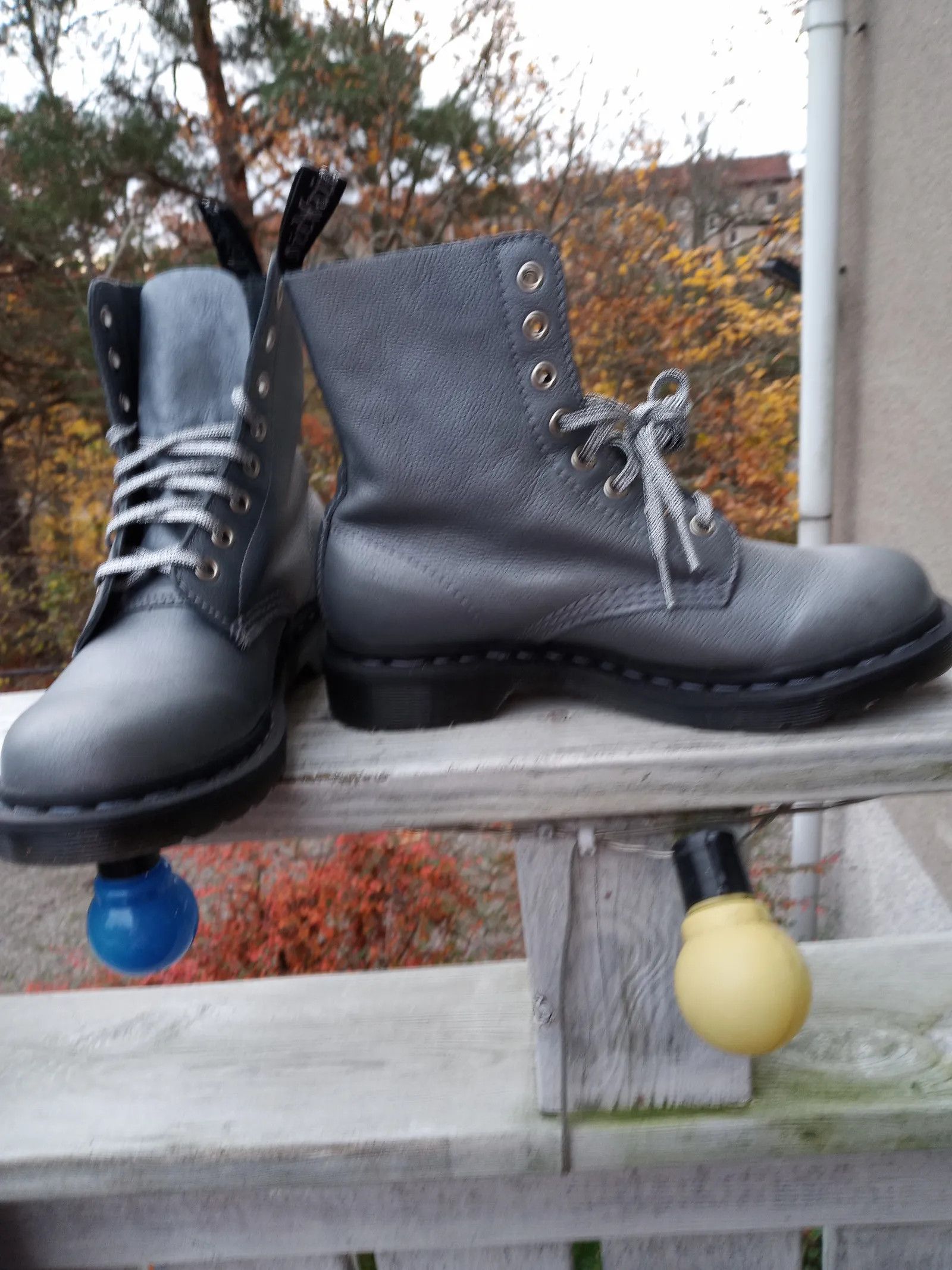 Dr. Martens Dr. Martens 1460 Pascal Metallic Virginia Diva Lace up boots Size US 8 / IT 38 - 4 Thumbnail