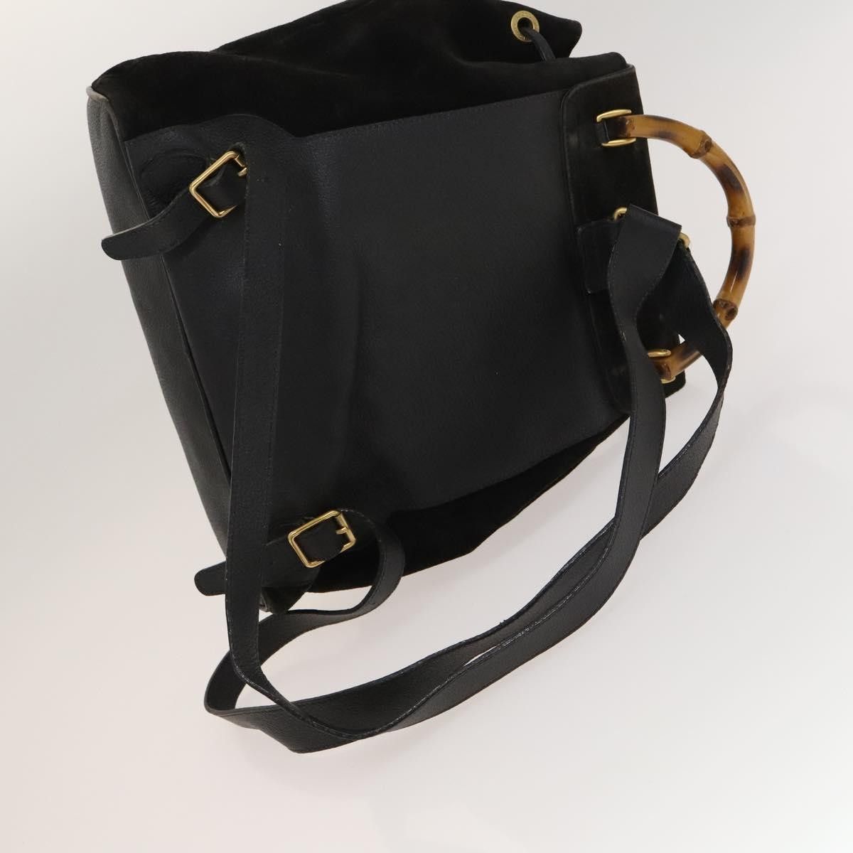 Gucci Gucci Vintage Bamboo Backpack Suede Size ONE SIZE - 15 Thumbnail