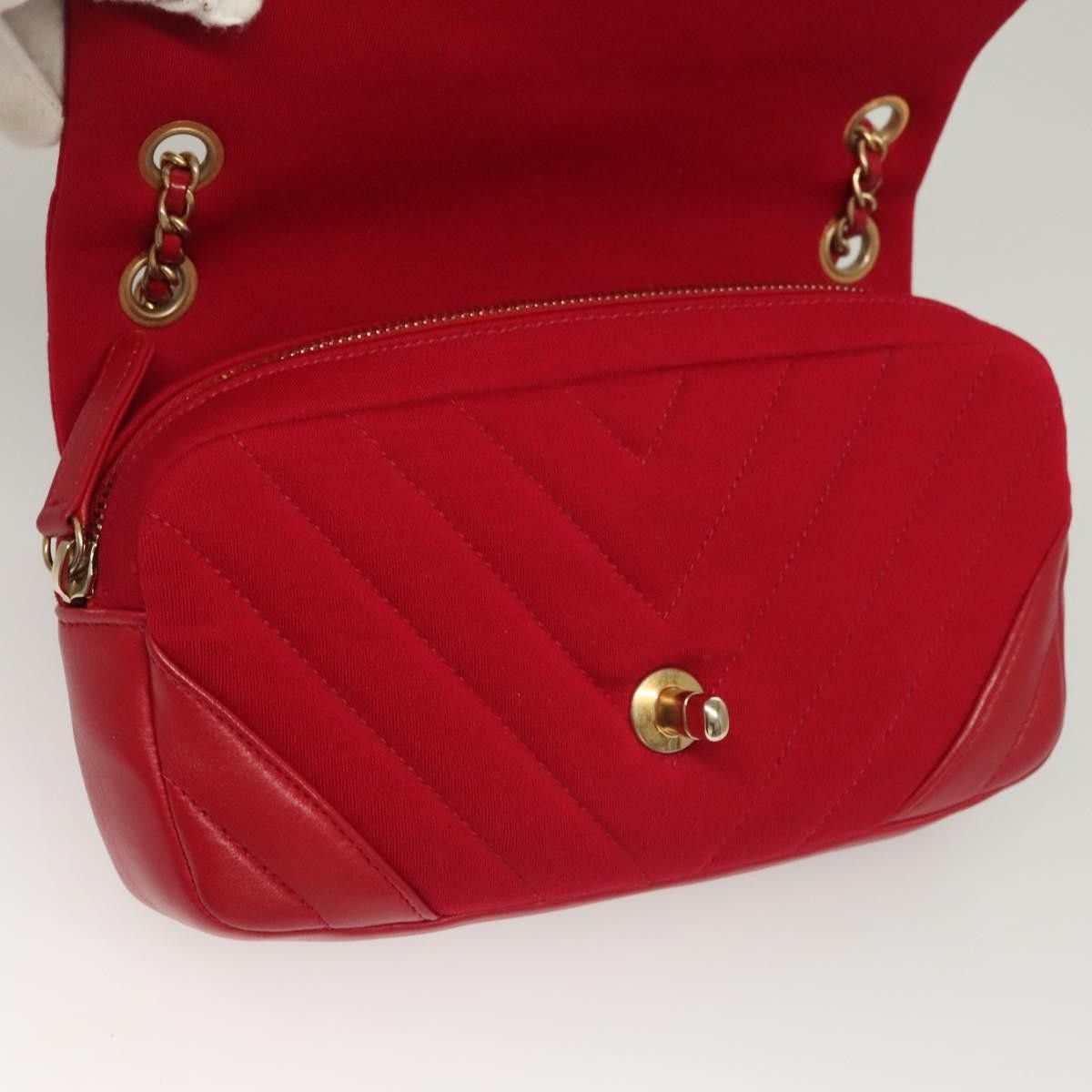 Chanel Chanel Classic Single Flap Bag Chevron Jersey Size ONE SIZE - 23 Thumbnail