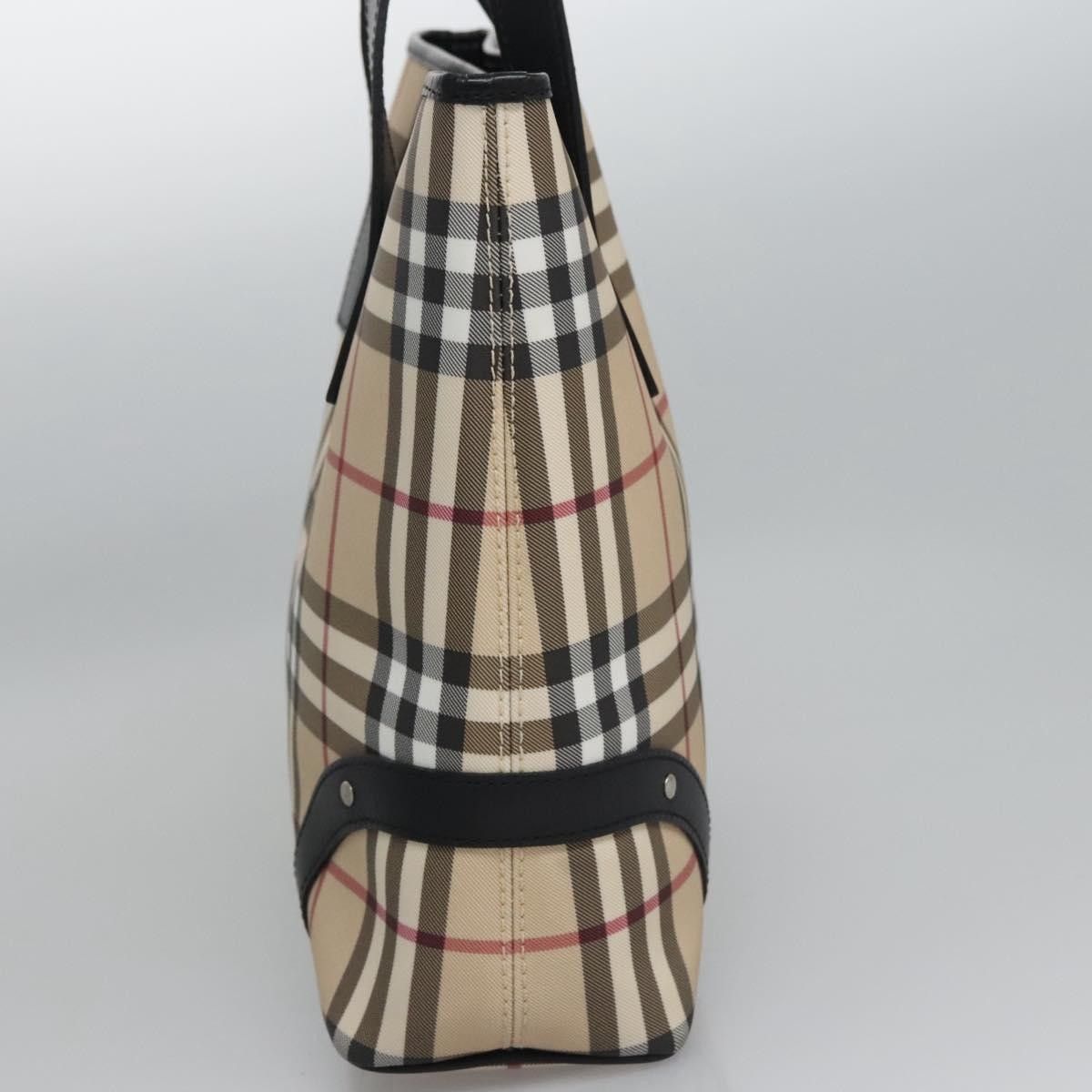 Burberry Burberry Vintage Open Tote Coated Canvas with Studded Leather Size ONE SIZE - 4 Thumbnail