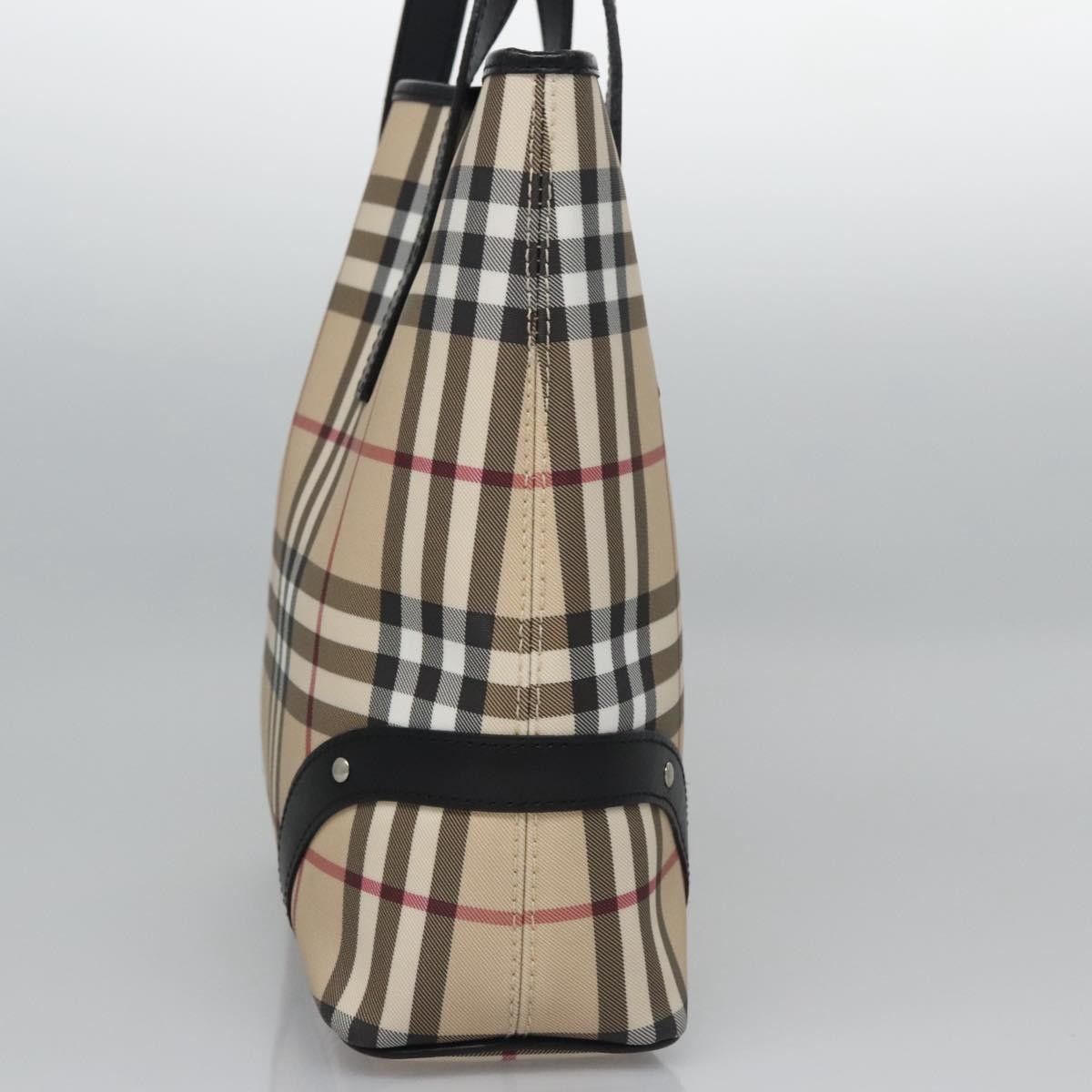 Burberry Burberry Vintage Open Tote Coated Canvas with Studded Leather Size ONE SIZE - 3 Thumbnail