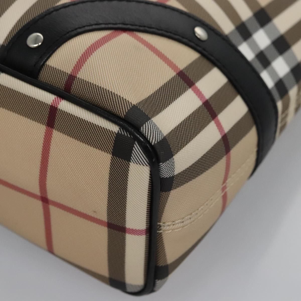 Burberry Burberry Vintage Open Tote Coated Canvas with Studded Leather Size ONE SIZE - 11 Thumbnail