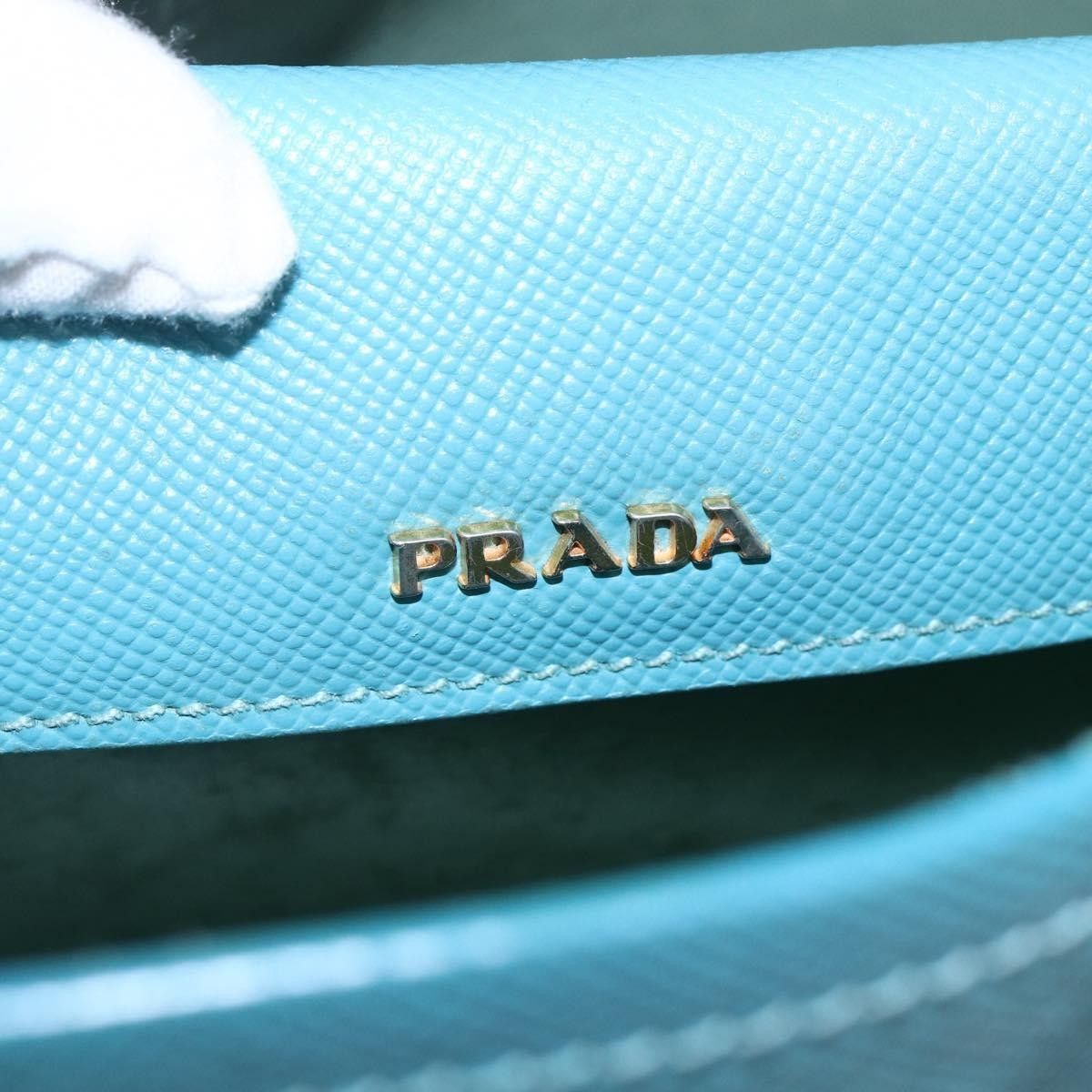 Prada Prada Cuir Double Tote Saffiano Leather Size ONE SIZE - 13 Thumbnail
