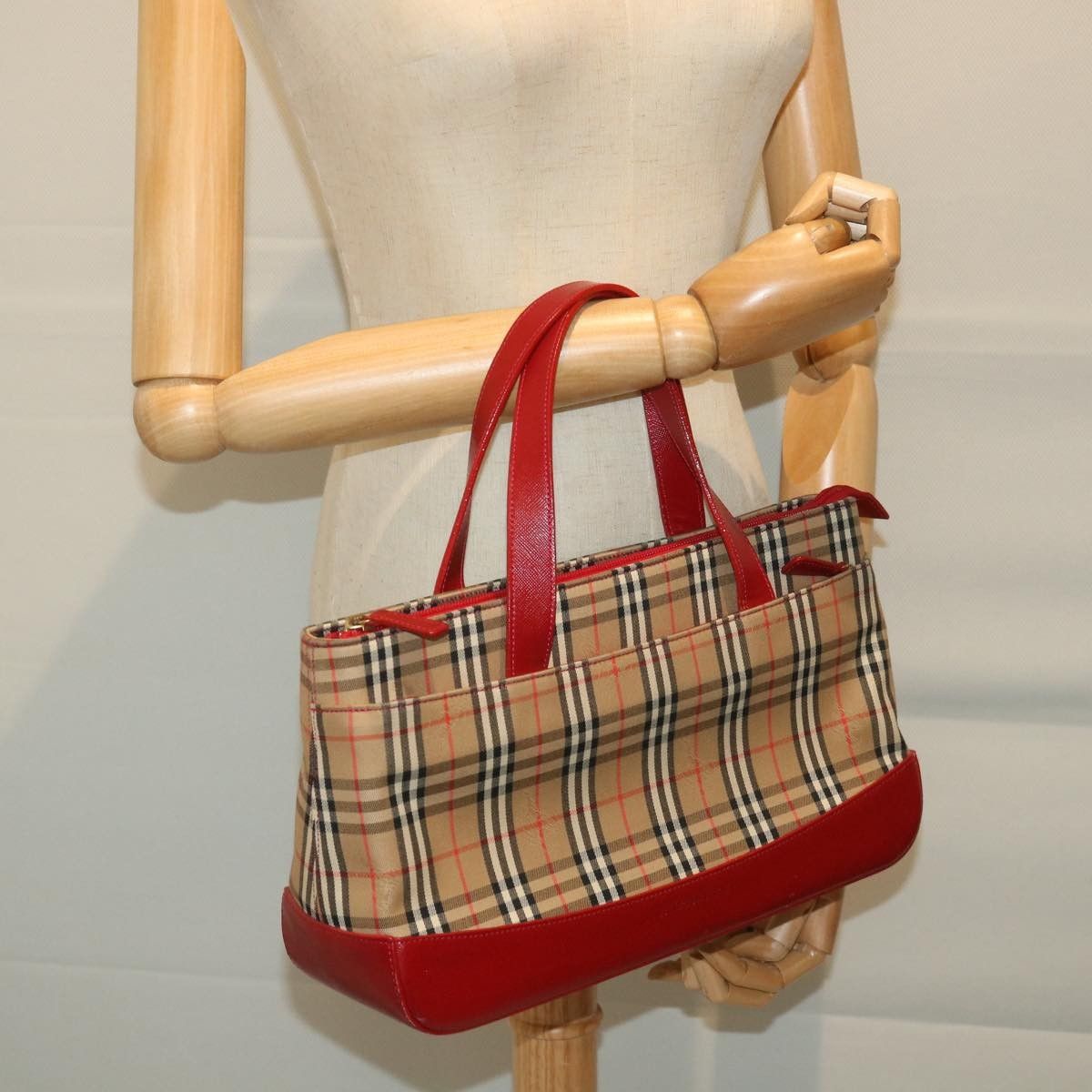 Burberry Burberry Nova Check Handbag Nova Check Canvas Size ONE SIZE - 12 Thumbnail
