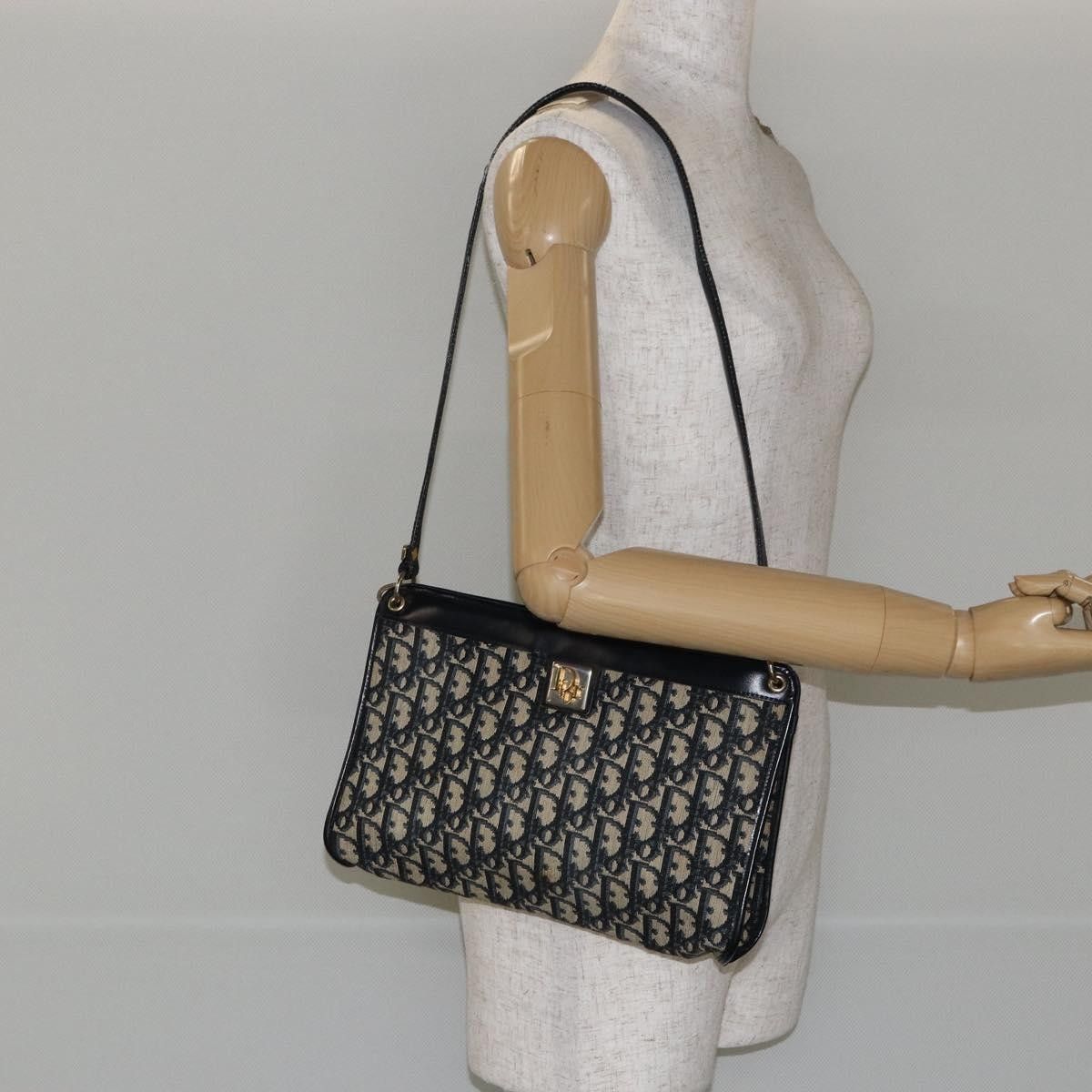 Dior Christian Dior Vintage Trotter Shoulder Bag Canvas Size ONE SIZE - 13 Thumbnail