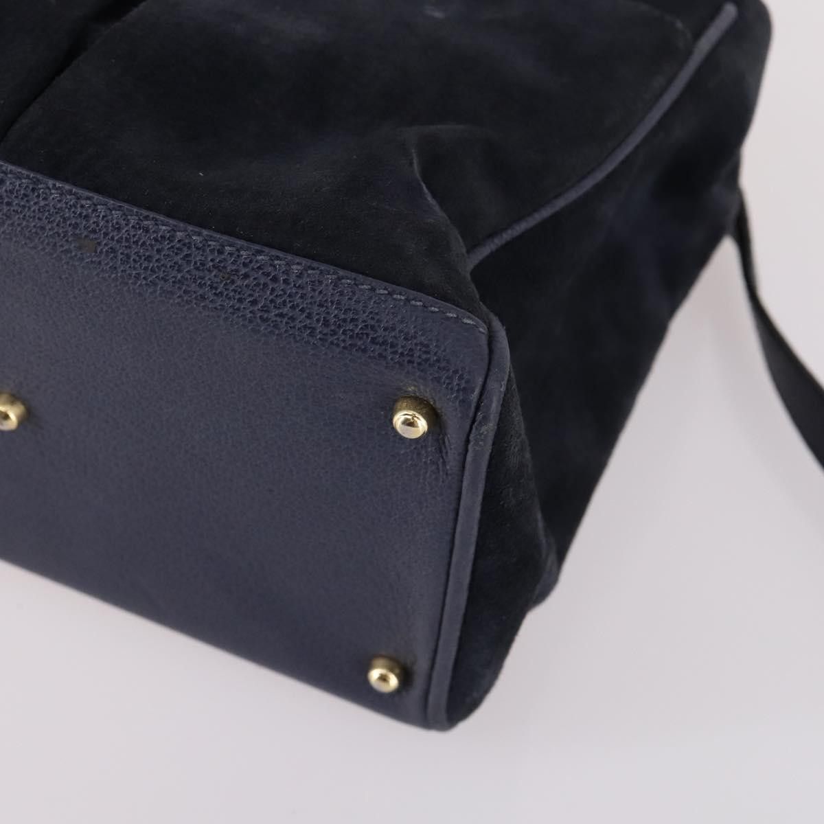 Gucci Gucci Vintage Bamboo Front Pocket Tote Suede Size ONE SIZE - 9 Thumbnail