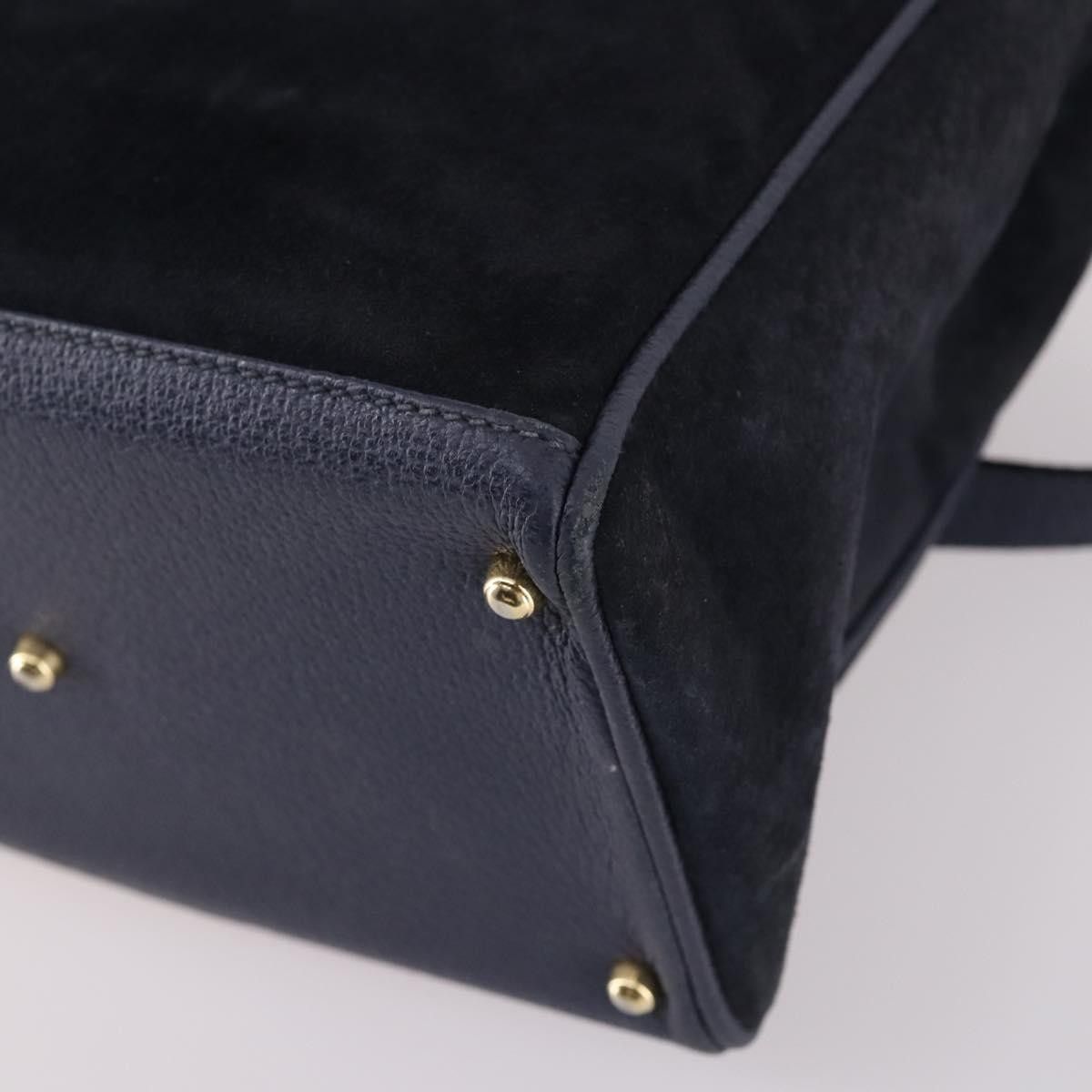 Gucci Gucci Vintage Bamboo Front Pocket Tote Suede Size ONE SIZE - 8 Thumbnail