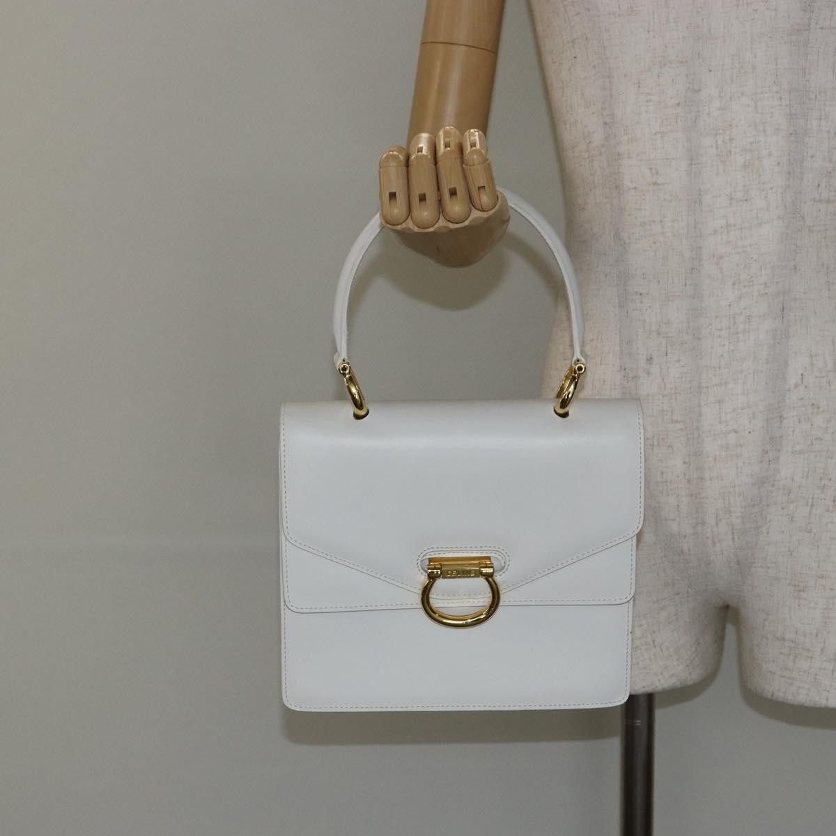 Celine Celine Gancini Handbag Leather Size ONE SIZE - 15 Thumbnail