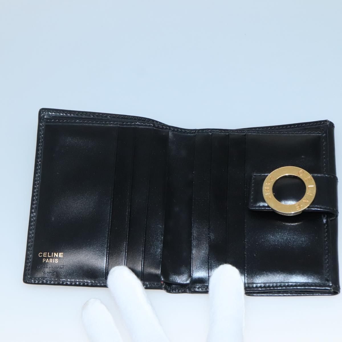 Celine Celine Circle Logo Compact Wallet Leather Size ONE SIZE - 6 Thumbnail