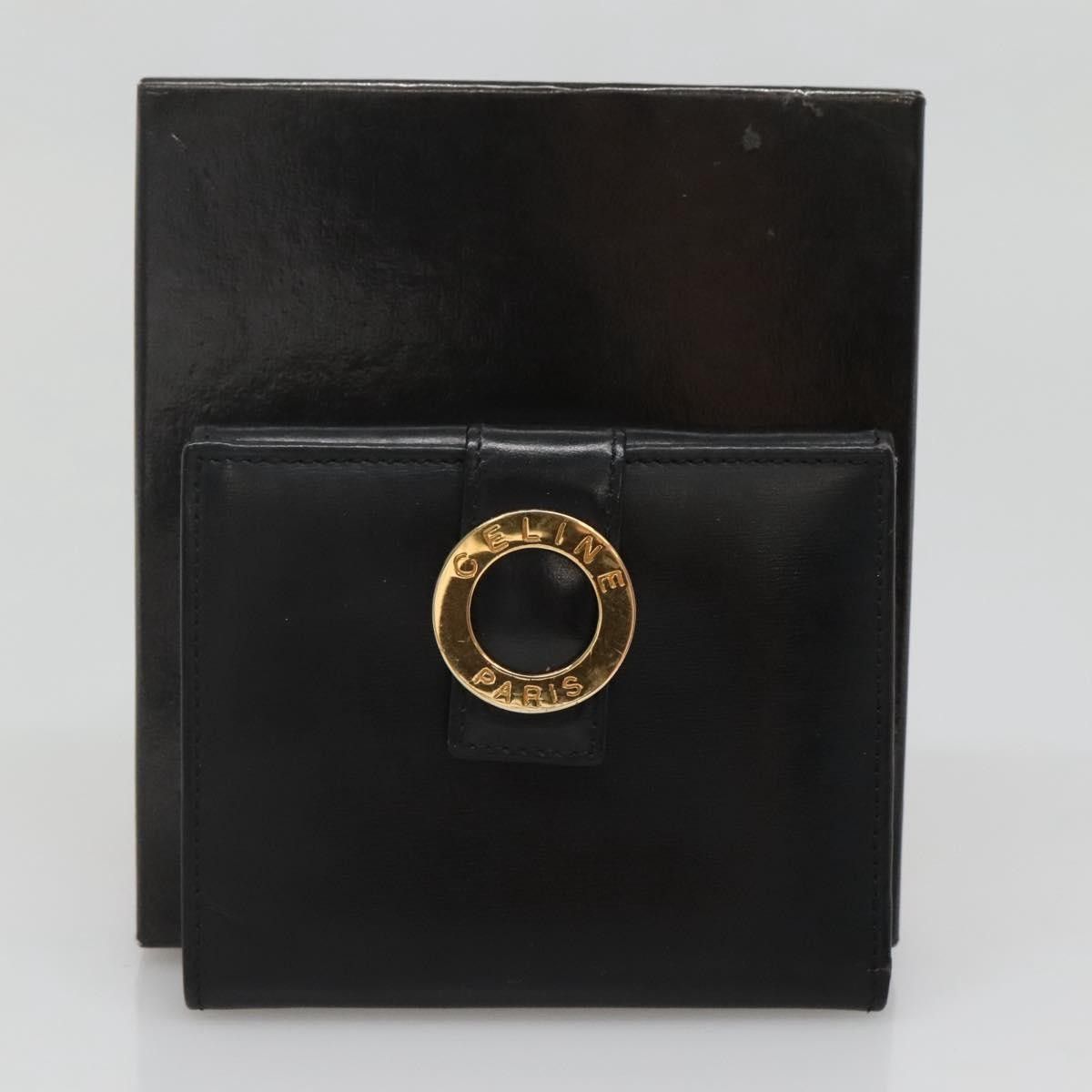 Celine Celine Circle Logo Compact Wallet Leather Size ONE SIZE - 15 Thumbnail