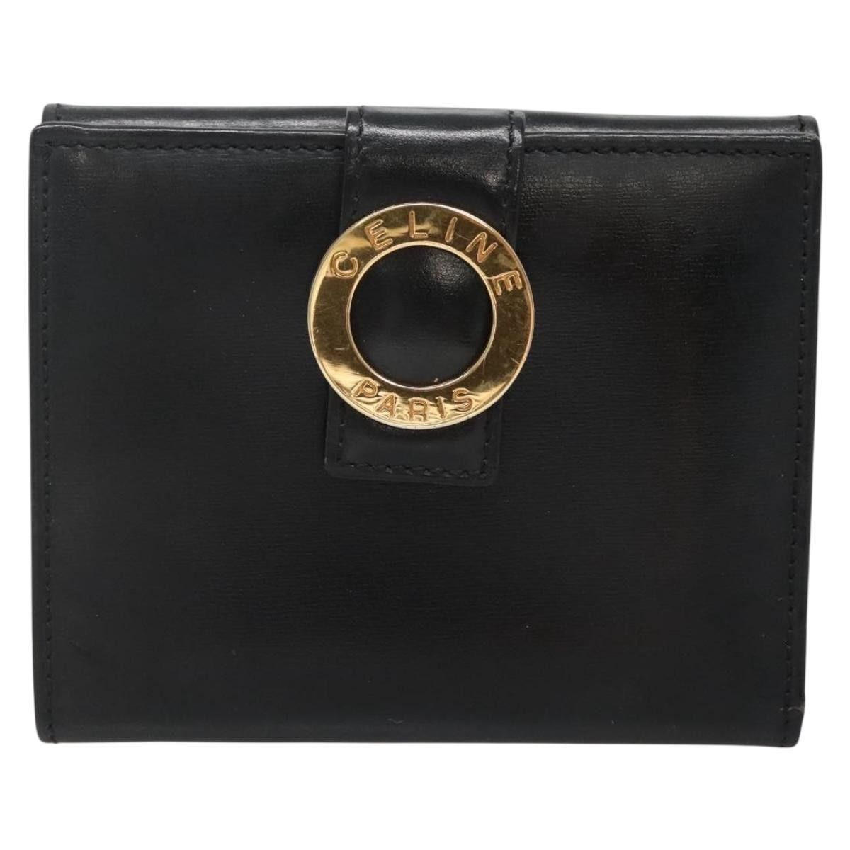 Celine Celine Circle Logo Compact Wallet Leather Size ONE SIZE - 16 Thumbnail