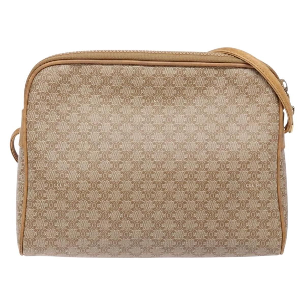 Celine Celine Vintage Macadam Shoulder Bag Canvas and Leather Size ONE SIZE - 2 Thumbnail