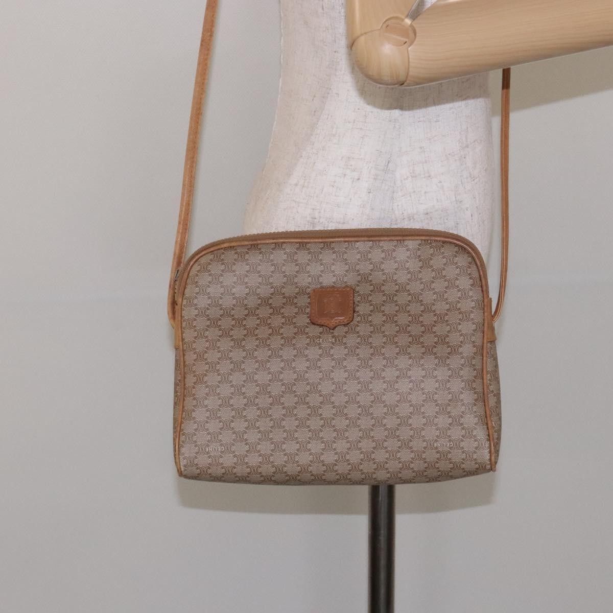 Celine Celine Vintage Macadam Shoulder Bag Canvas and Leather Size ONE SIZE - 14 Thumbnail