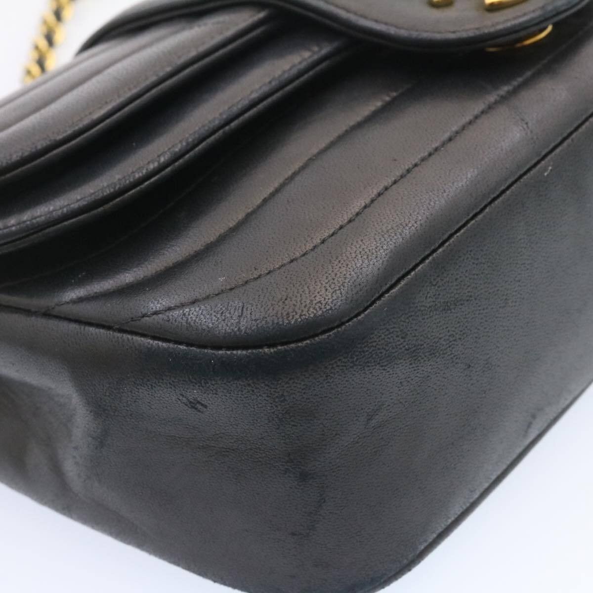 Chanel Vintage CC Flap Bag Horizontal Quilted Lambskin