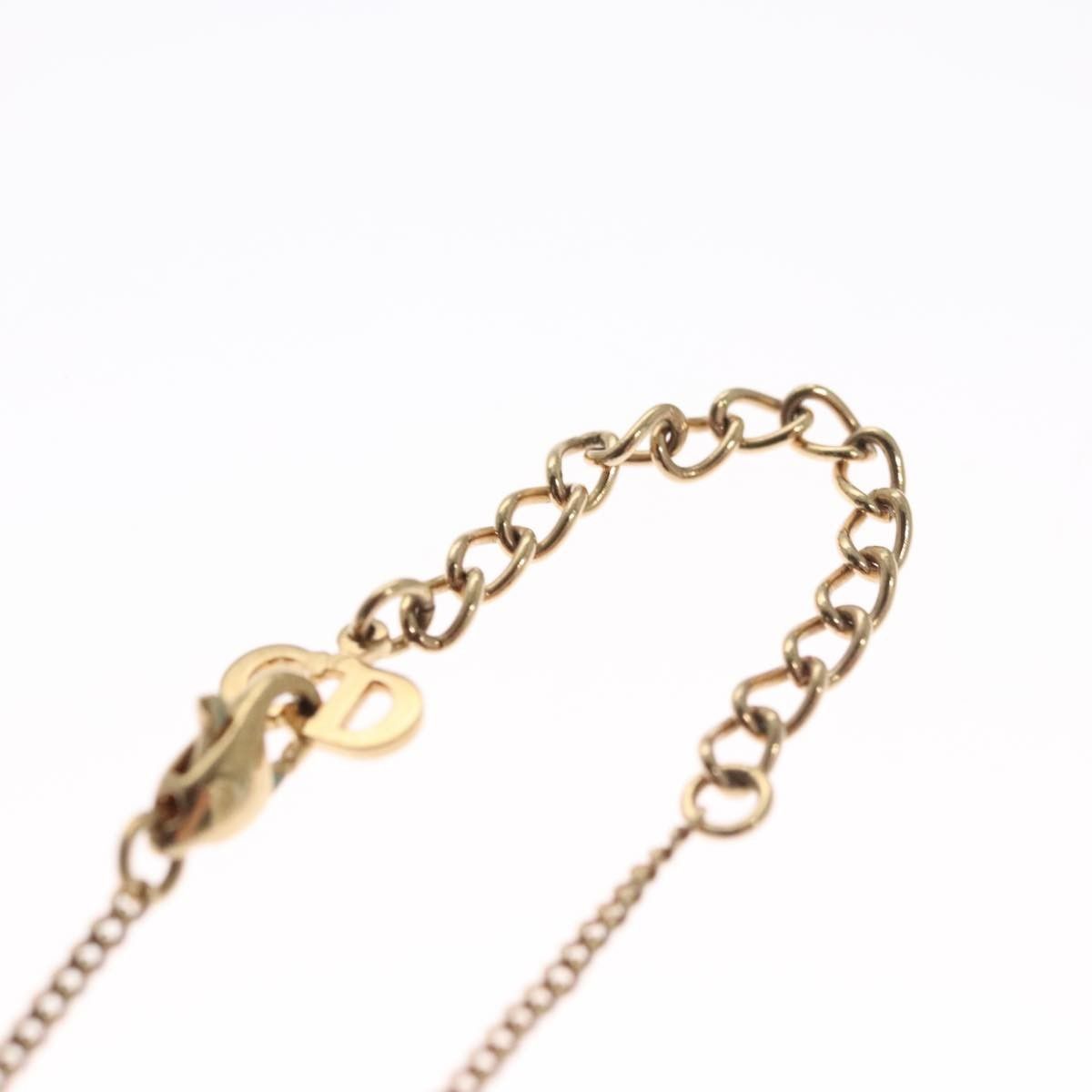 Dior Christian Dior Logo Flower Necklace Metal with Crystals Size ONE SIZE - 12 Thumbnail